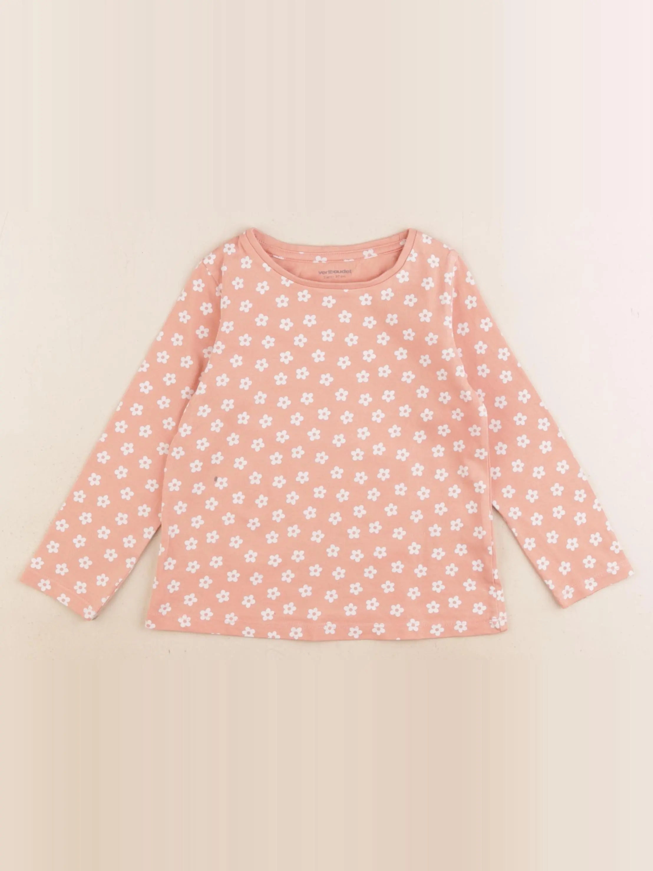 Vertbaudet - tee-shirt rose - 3 ans