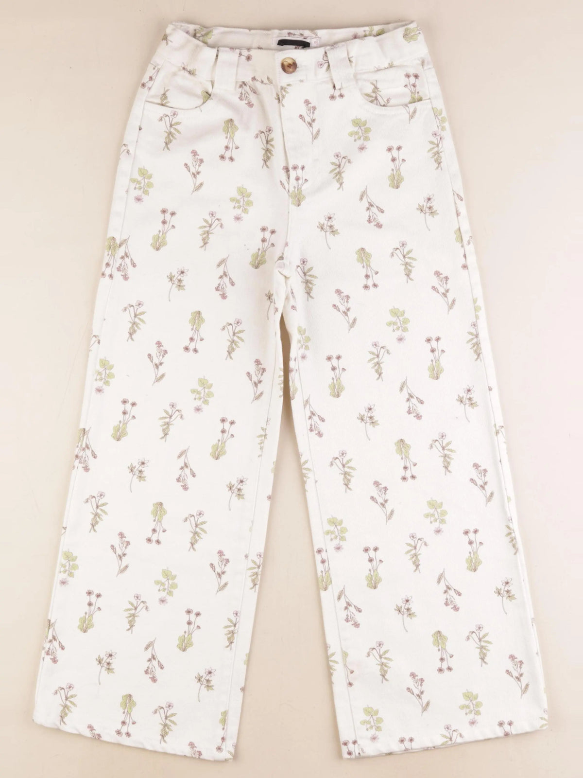 Monoprix - jean beige - 10 ans