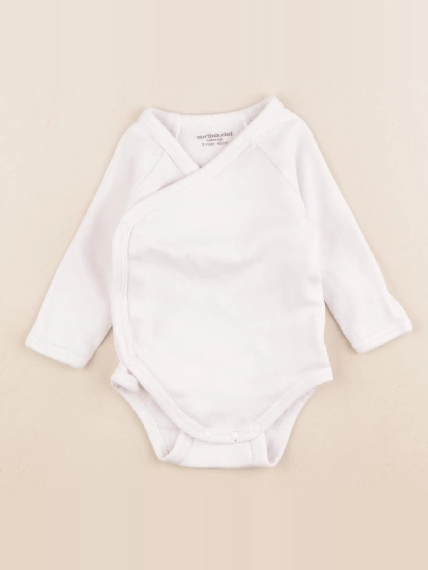 Vertbaudet - body blanc - 3 mois