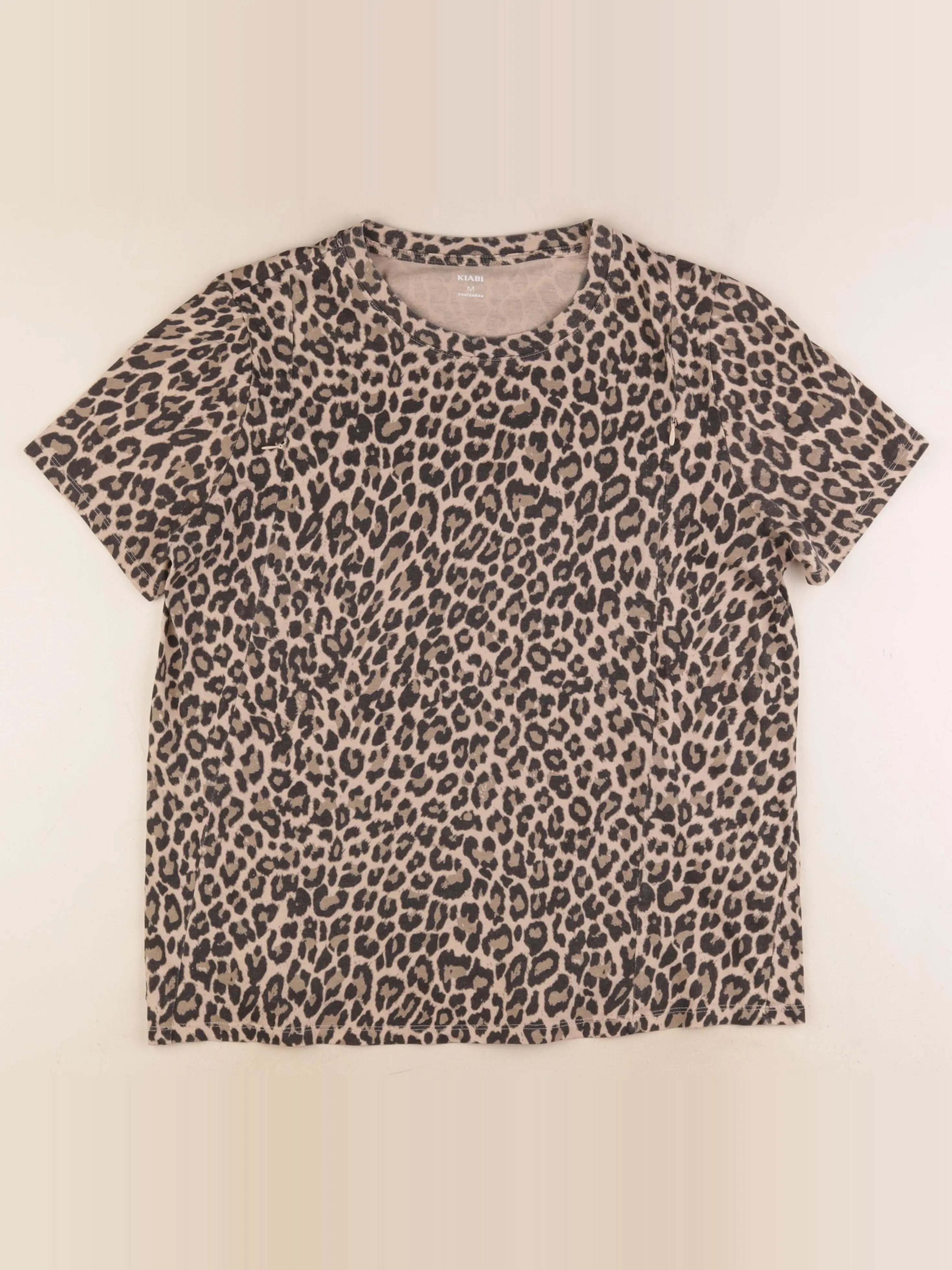 Kiabi - tee-shirt grossesse marron - m