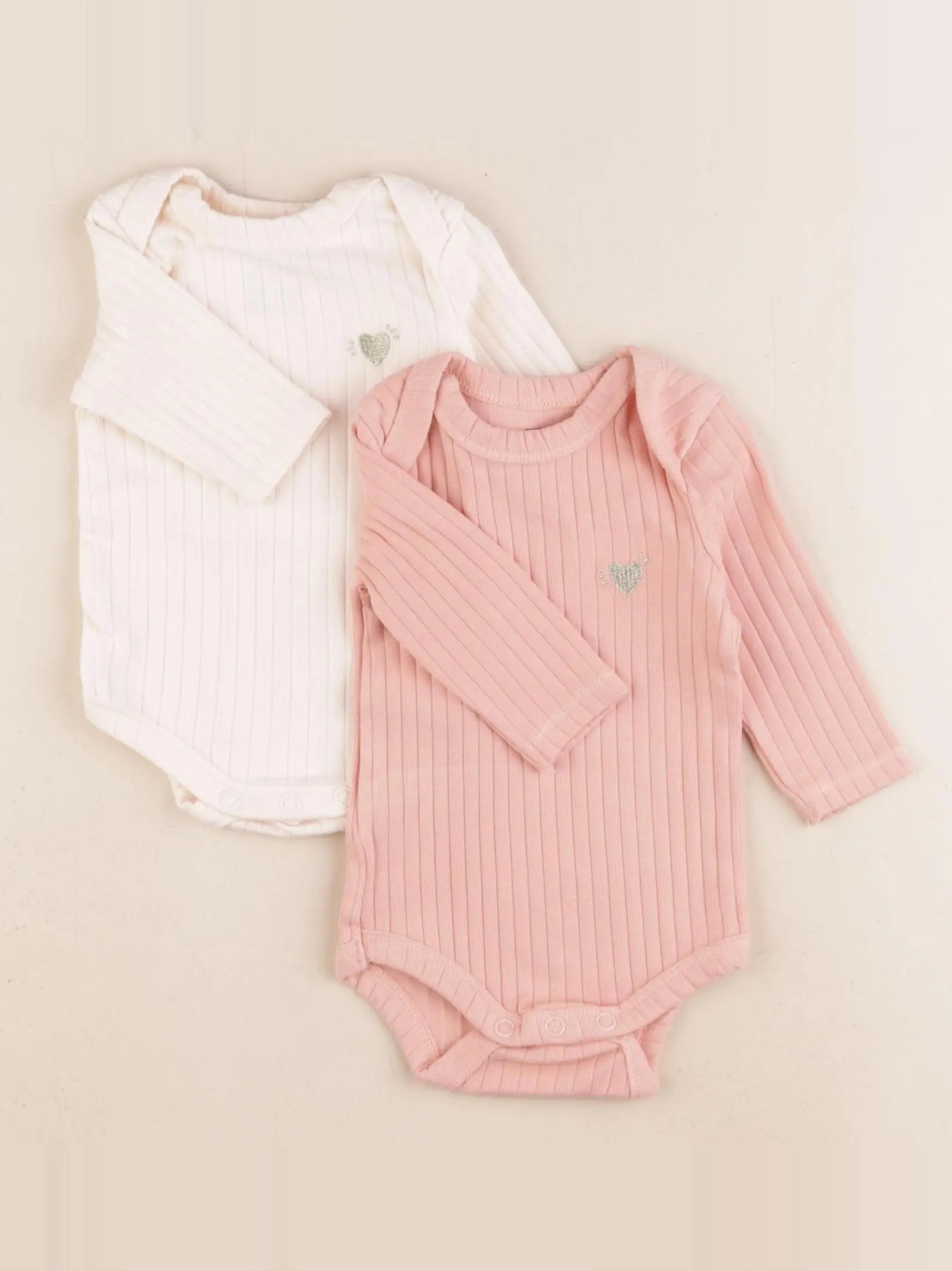 Tape à l'oeil - lot de 2 bodies en coton multicolore - 3 mois