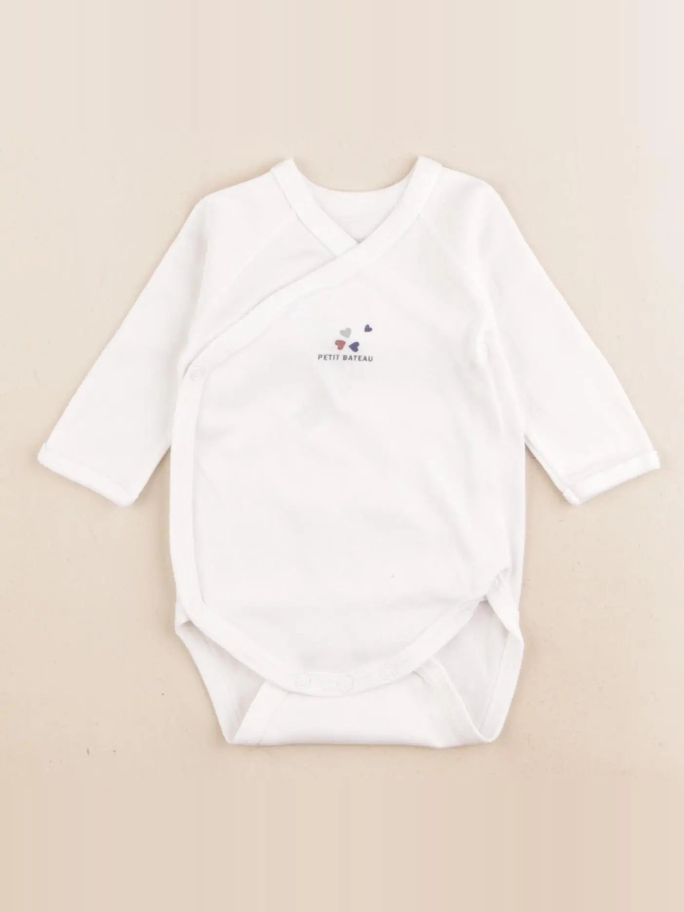 Petit Bateau - body blanc - 1 mois
