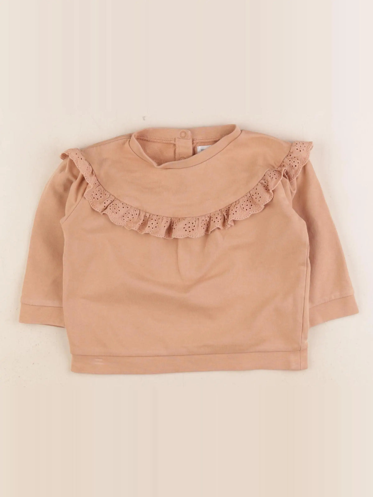 Vertbaudet - sweat marron - 18 mois