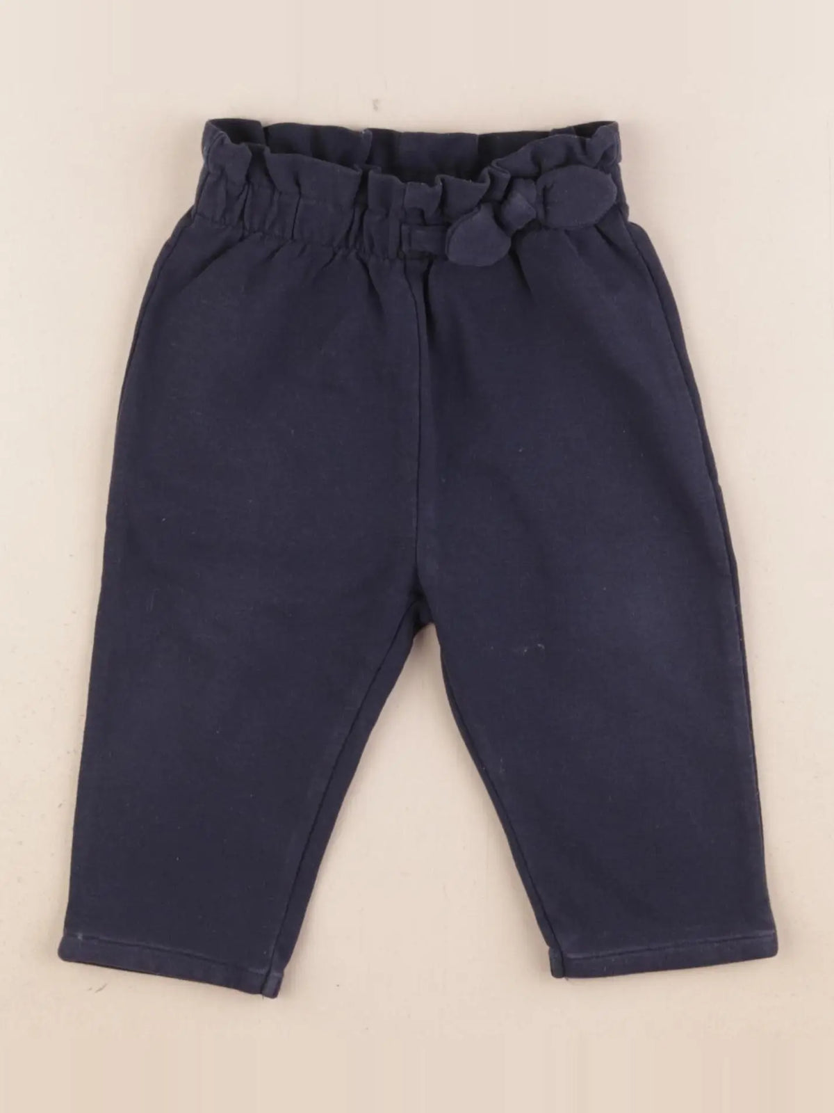 Vertbaudet - pantalon bleu - 12 mois