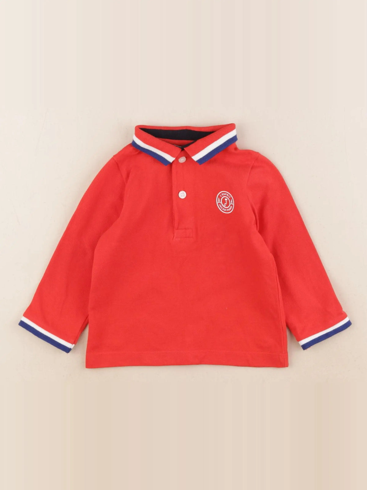 Jacadi - polo rouge - 12 mois