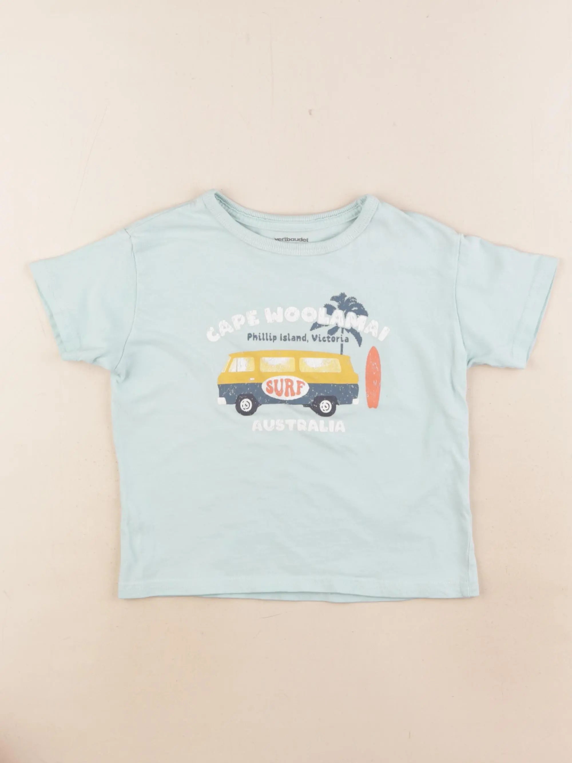 Vertbaudet - tee-shirt bleu - 3 ans