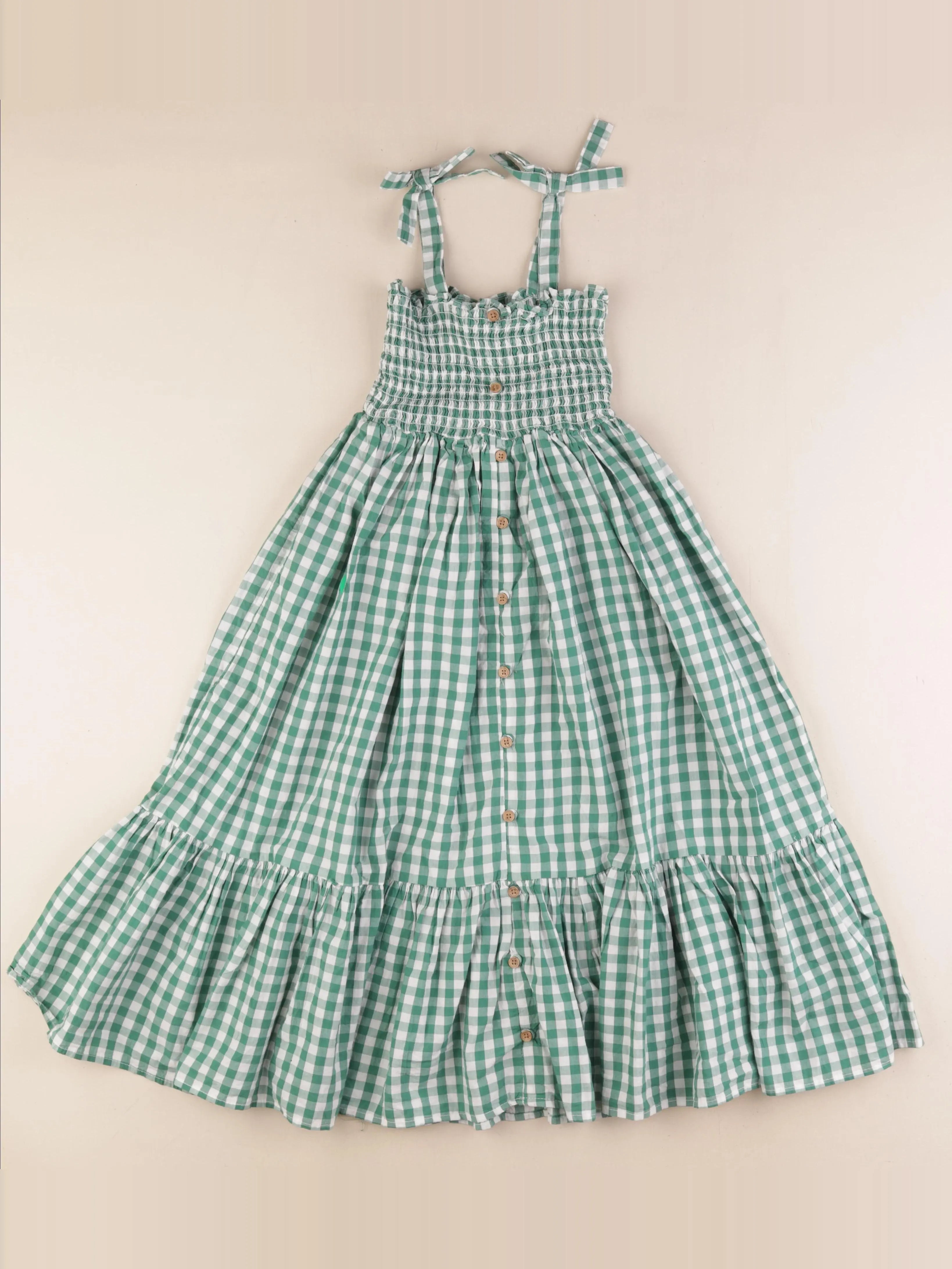 Vertbaudet - robe vert - 7 ans