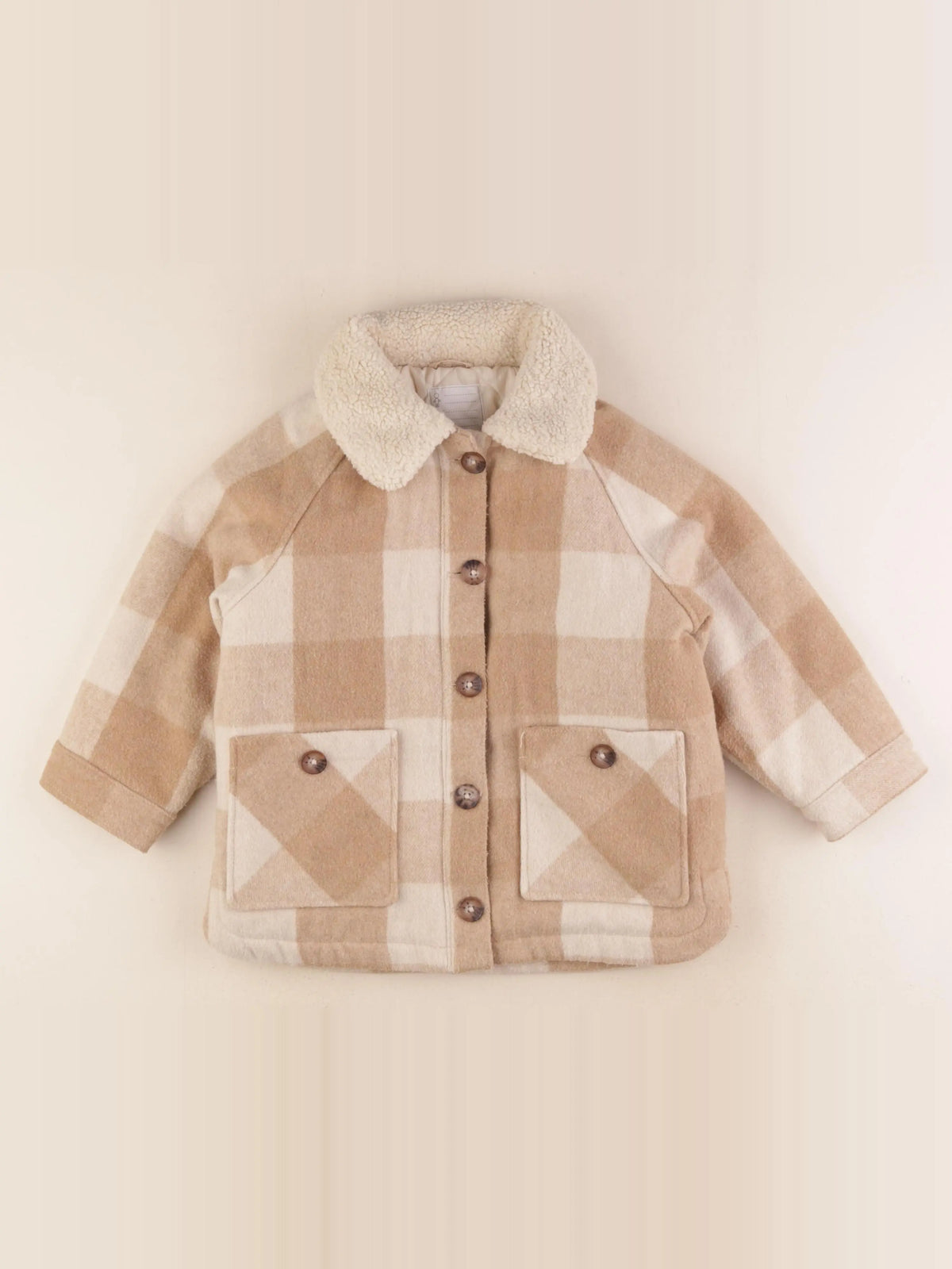 Vertbaudet - veste beige - 6 ans