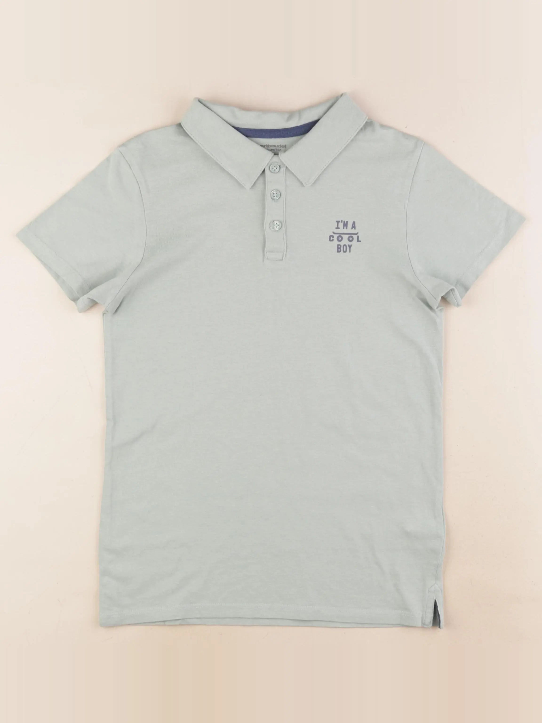 Vertbaudet - polo vert - 10 ans