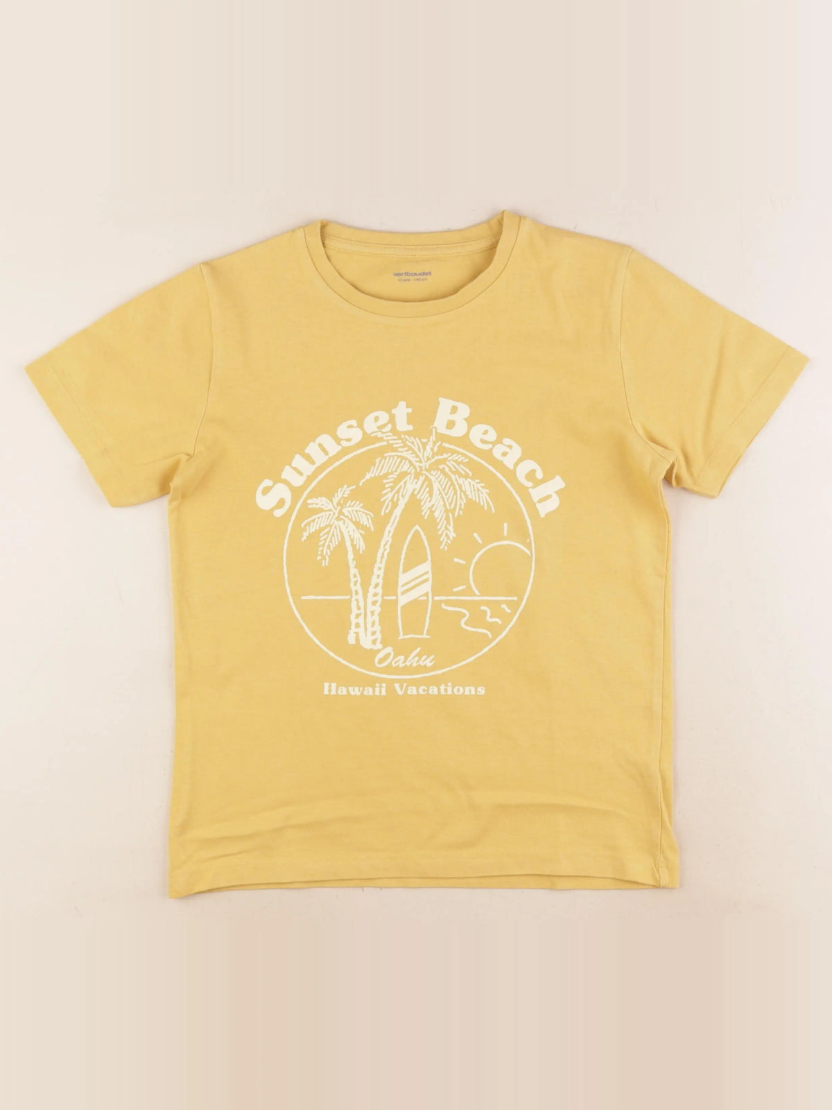 Vertbaudet - tee-shirt jaune - 10 ans