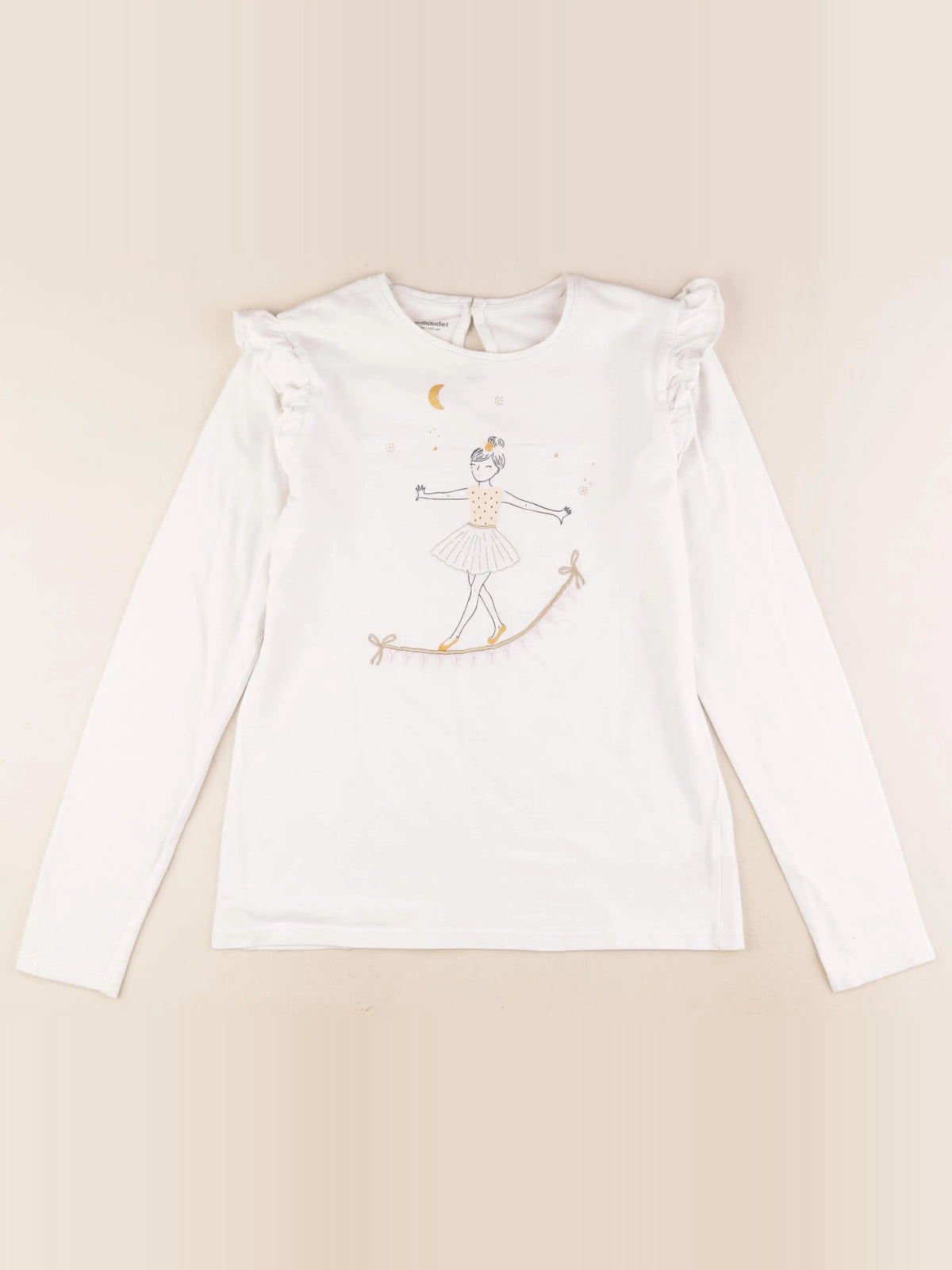Vertbaudet - tee-shirt blanc - 12 ans