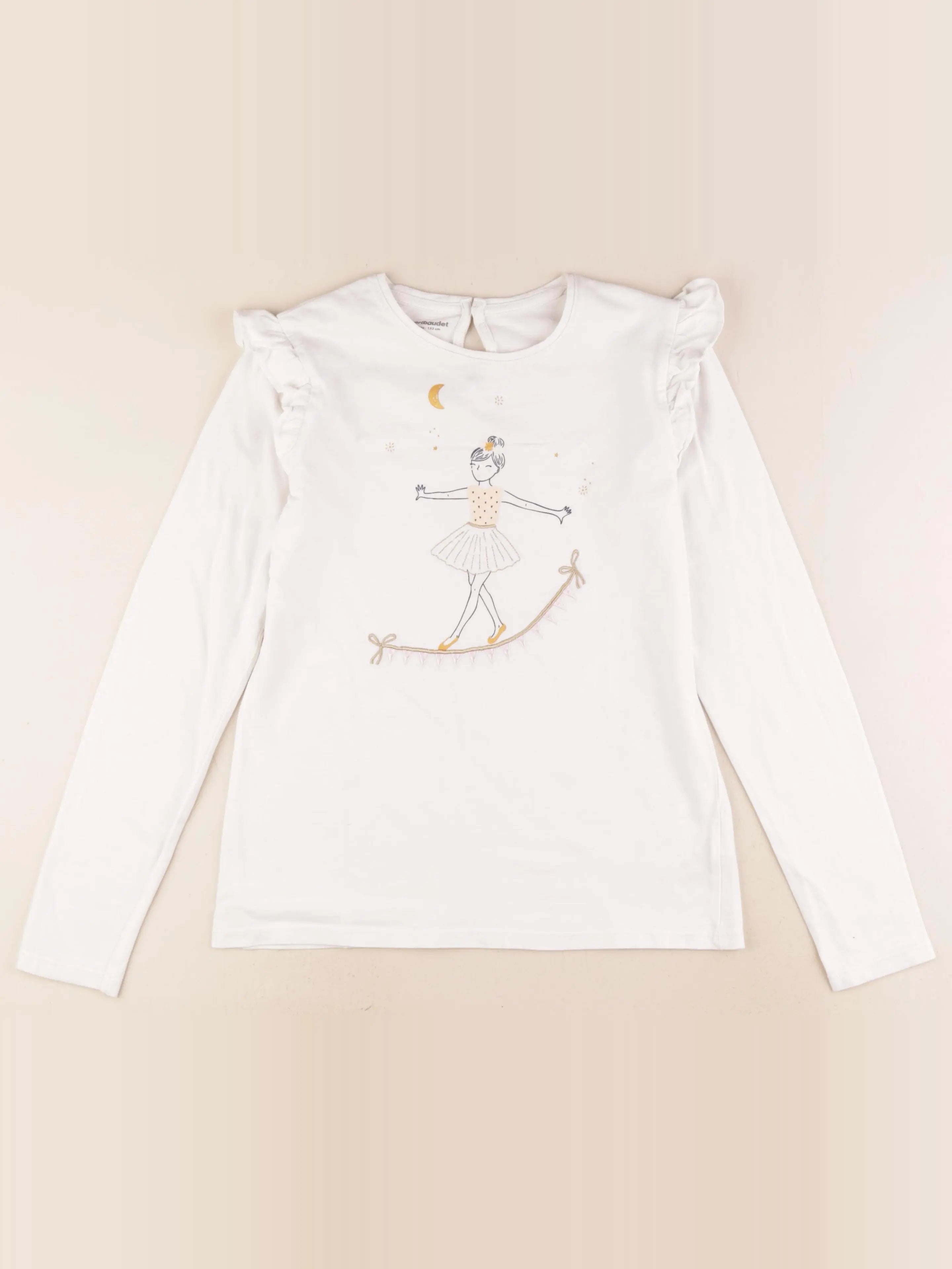 Vertbaudet - tee-shirt blanc - 12 ans