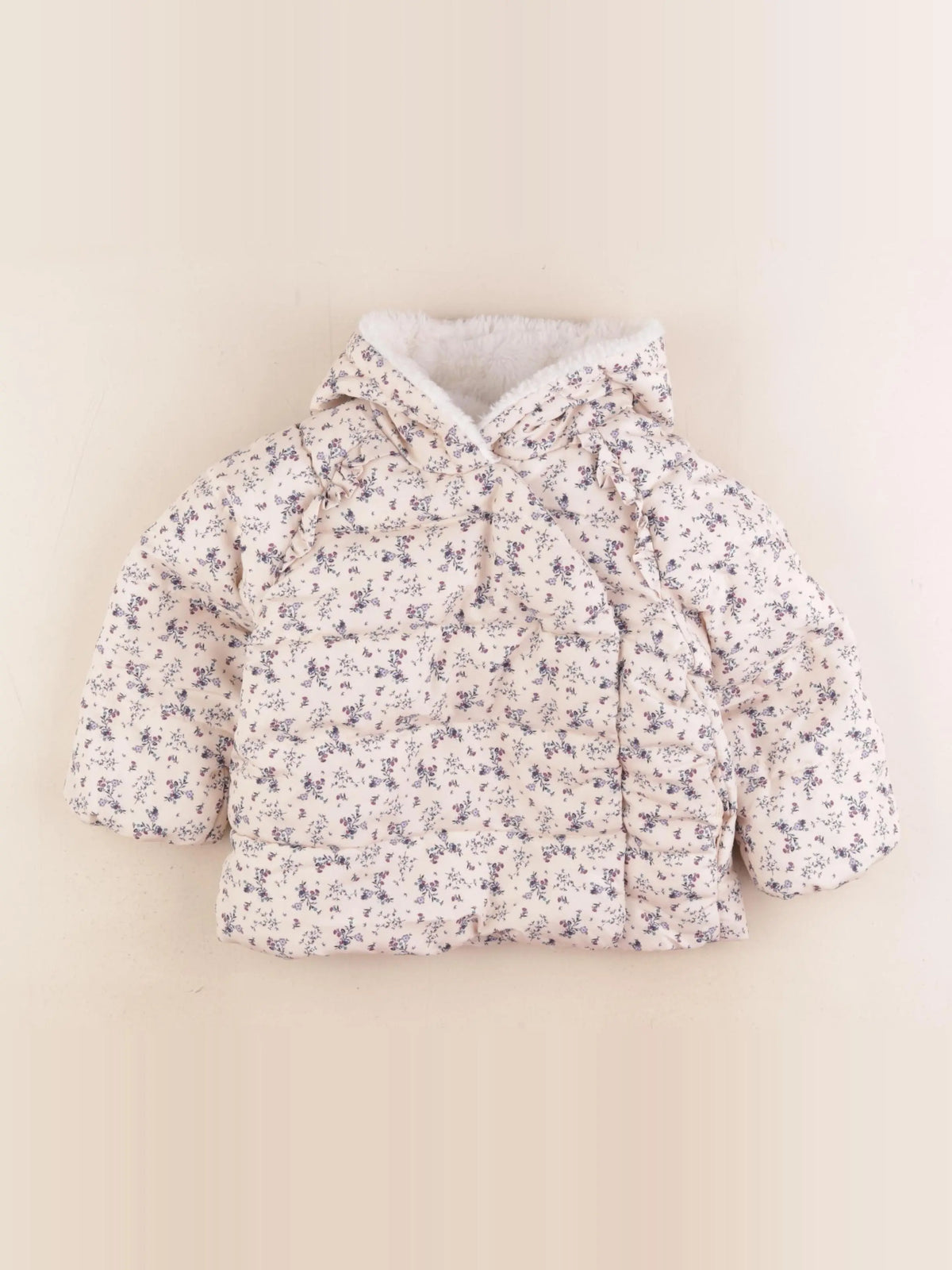 Vertbaudet - doudoune beige - 2 ans