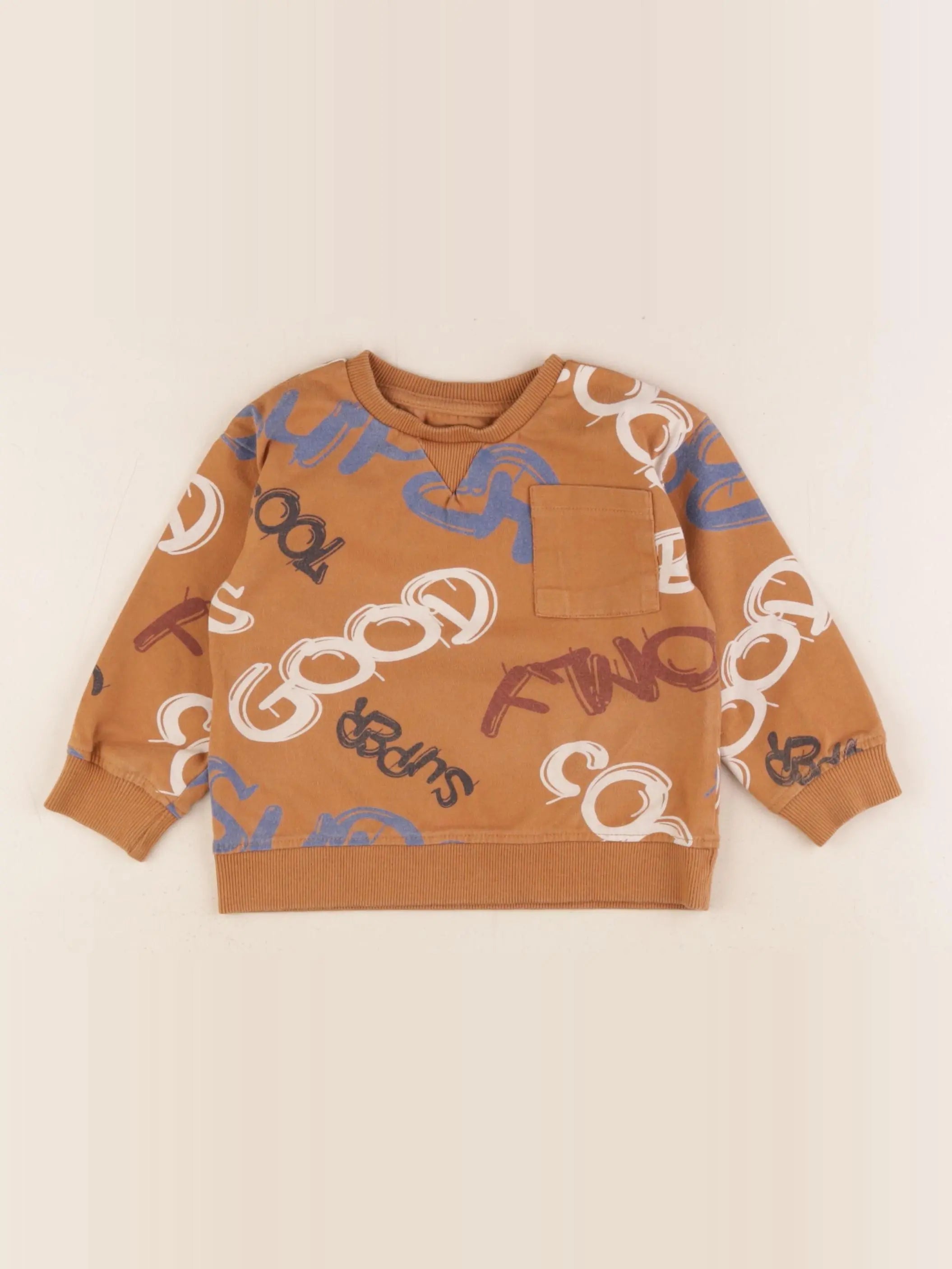 Vertbaudet - sweat multicolore - 3 ans