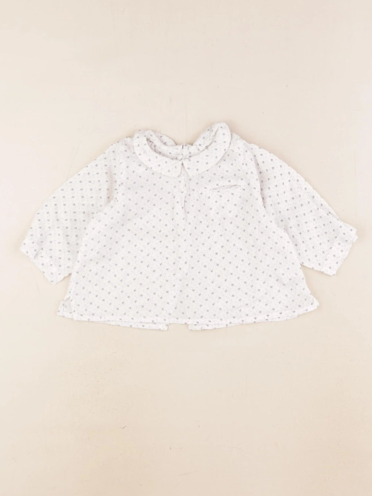 Bonpoint - blouse bleu - 6 mois
