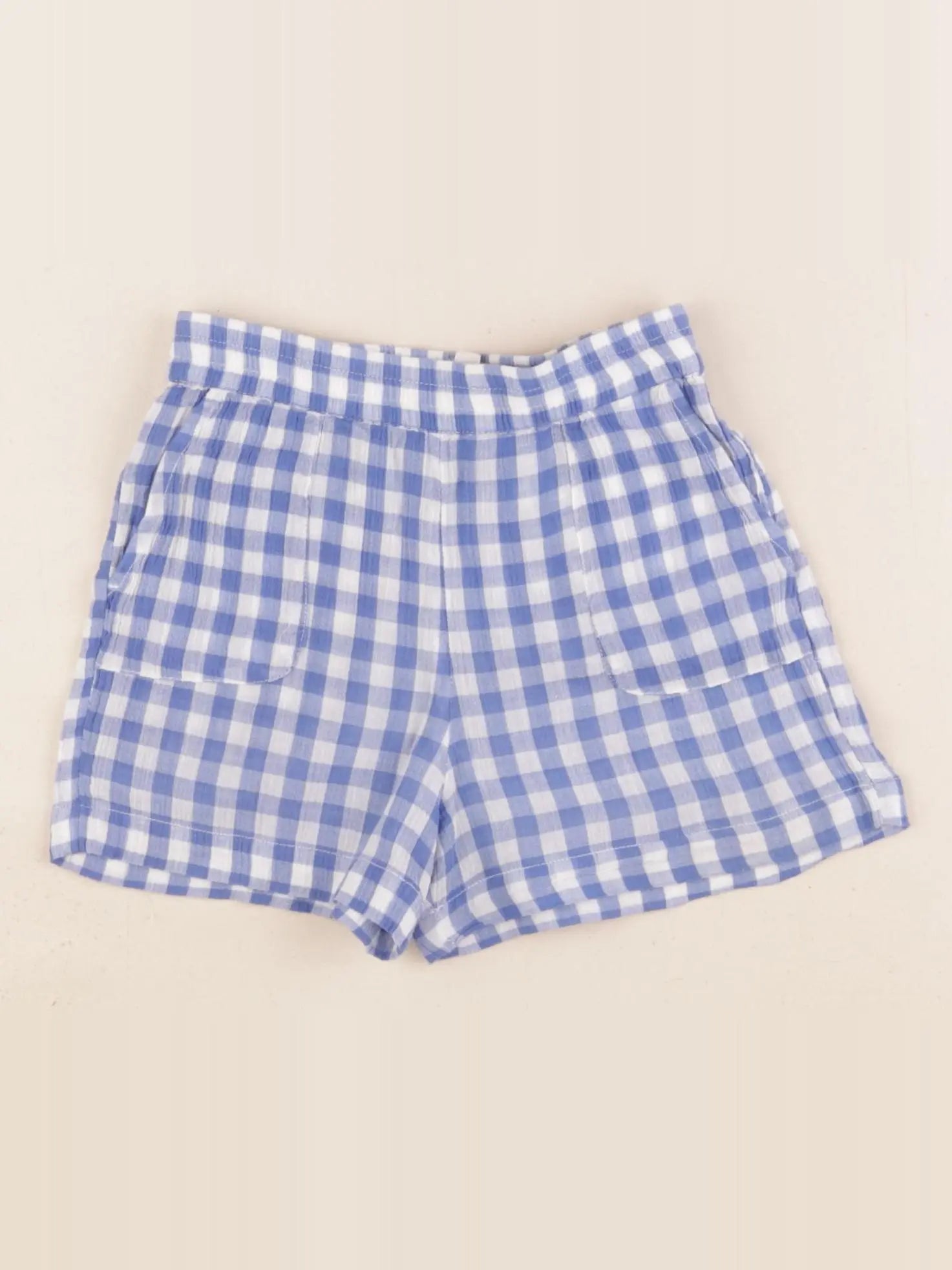 Bonton - short blanc, bleu - 2 ans