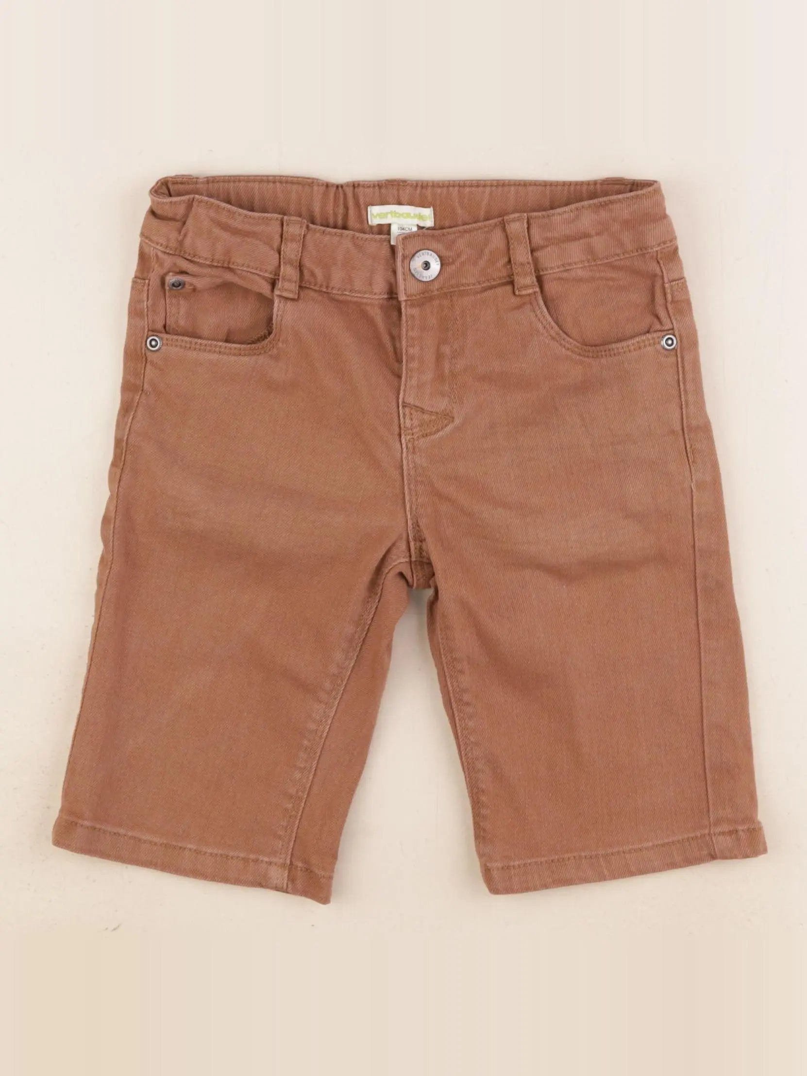 Vertbaudet - short marron - 4 ans