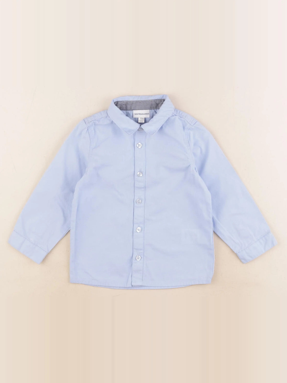 Vertbaudet - chemise bleu - 2 ans