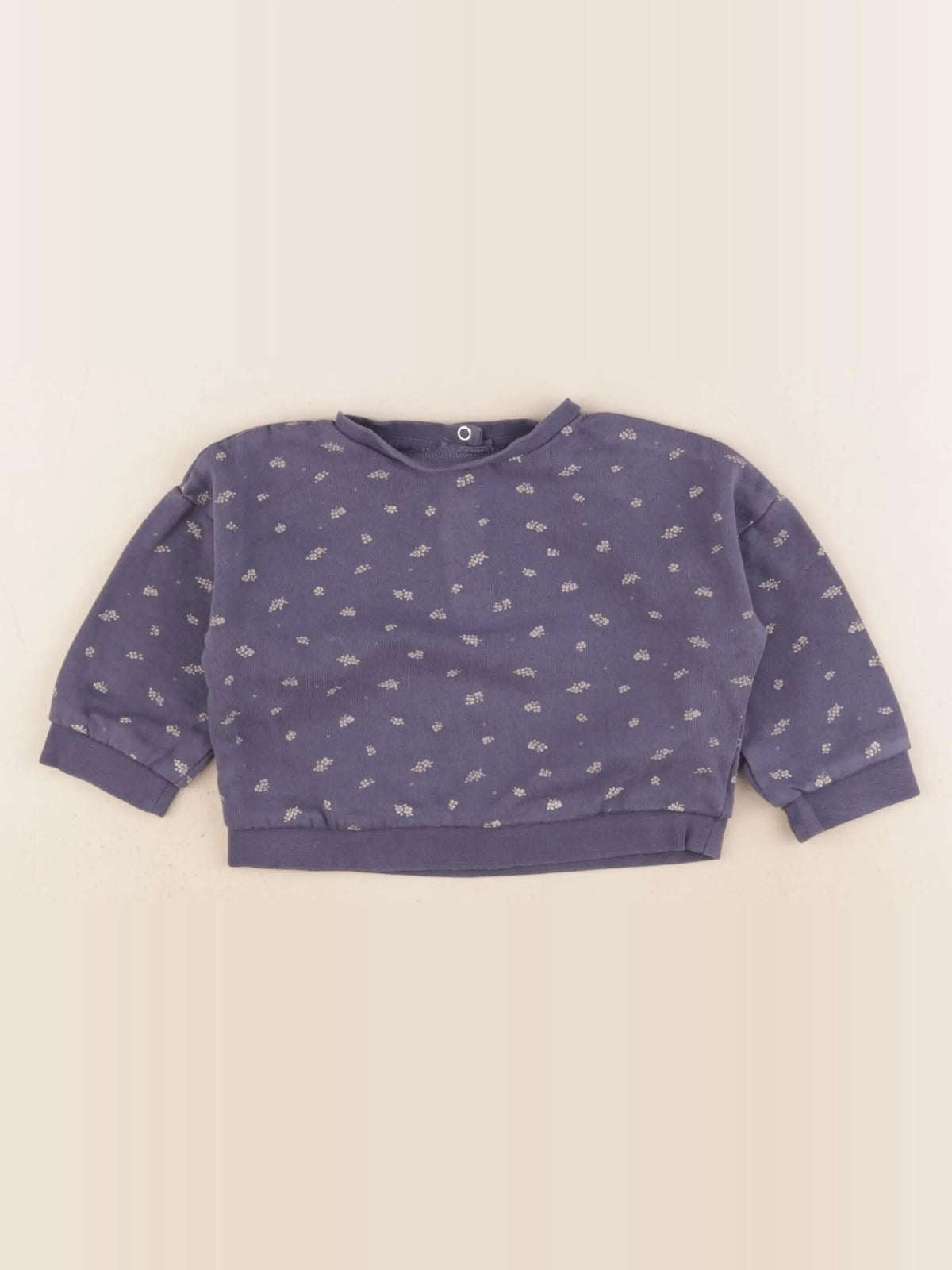 Vertbaudet - sweat bleu - 12 mois