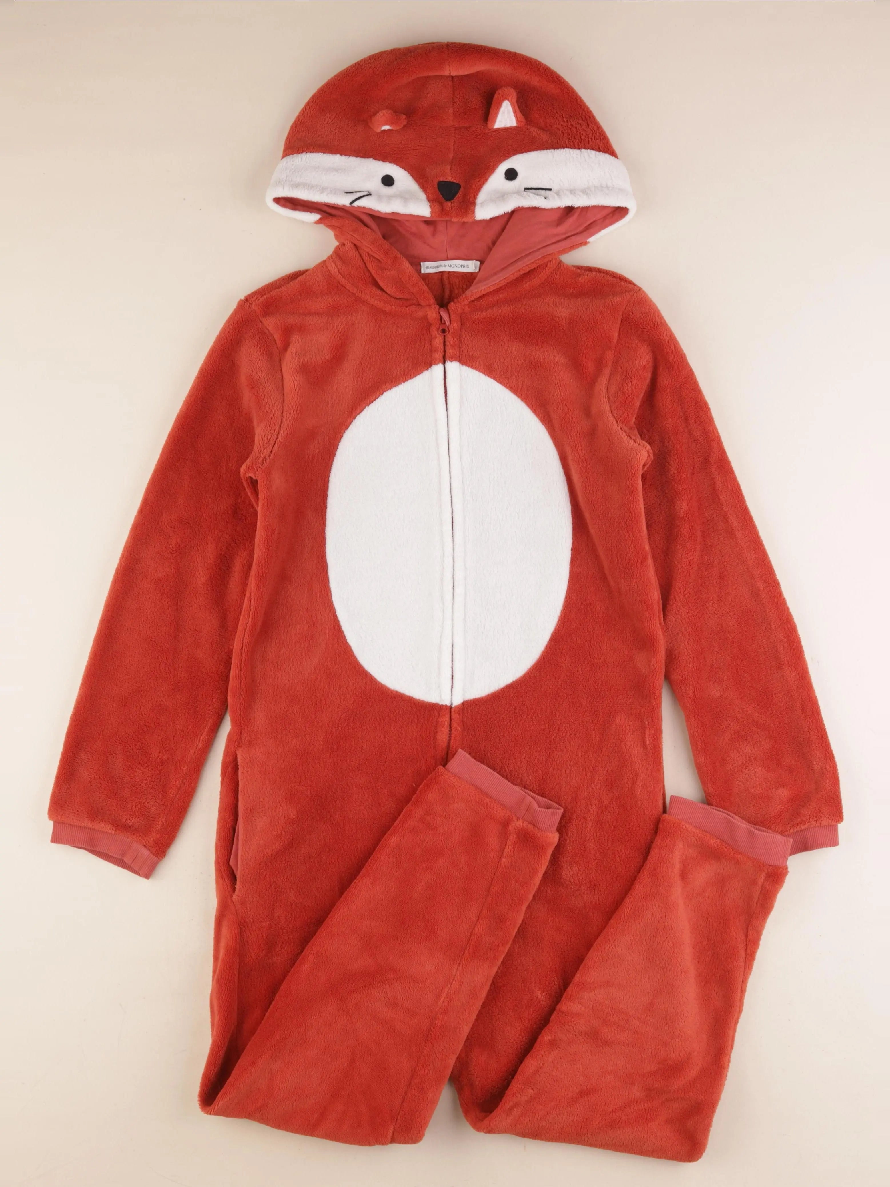 Monoprix - sur-pyjama orange - 10 ans