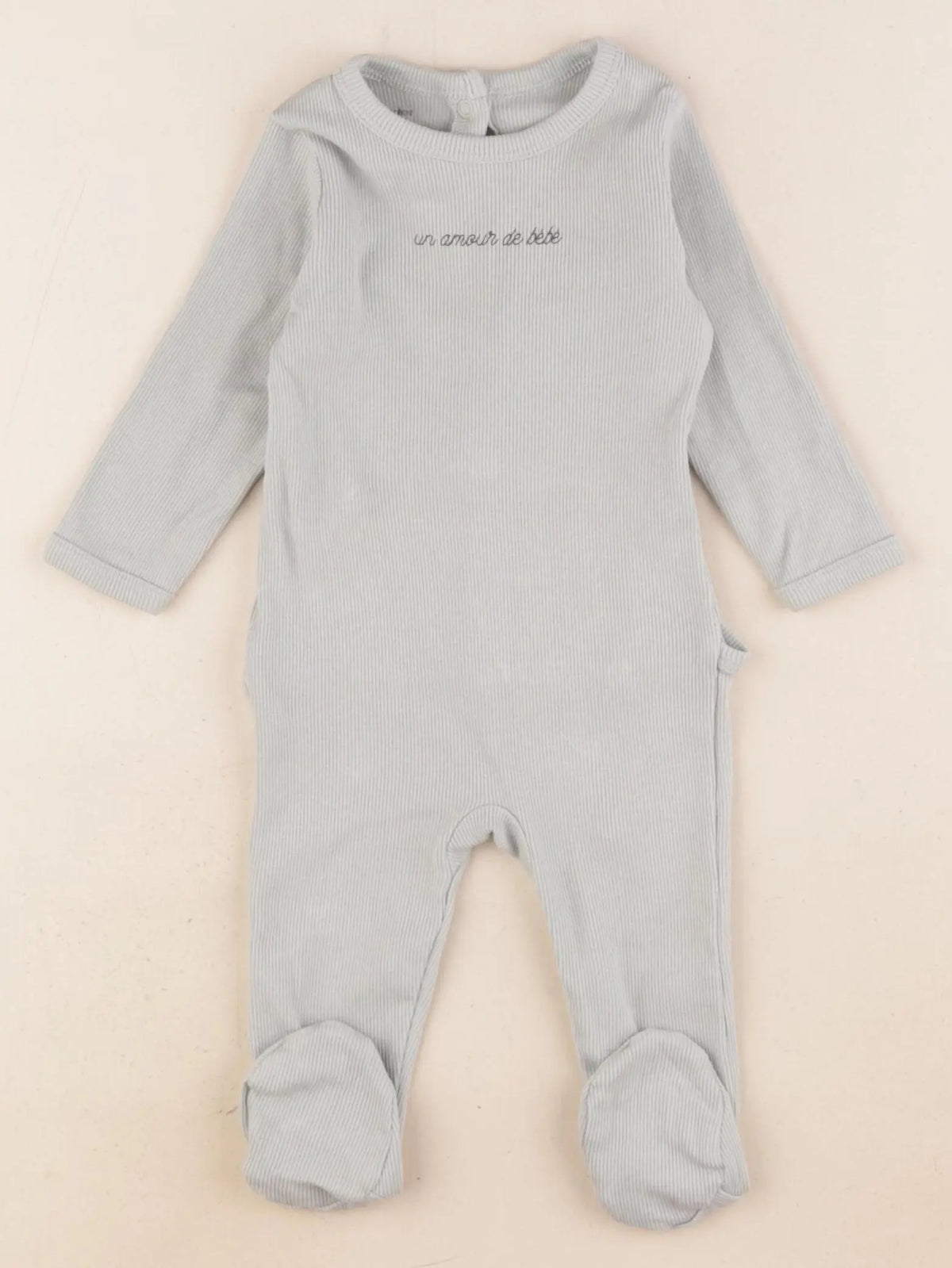 Vertbaudet - pyjama coton vert - 3 mois