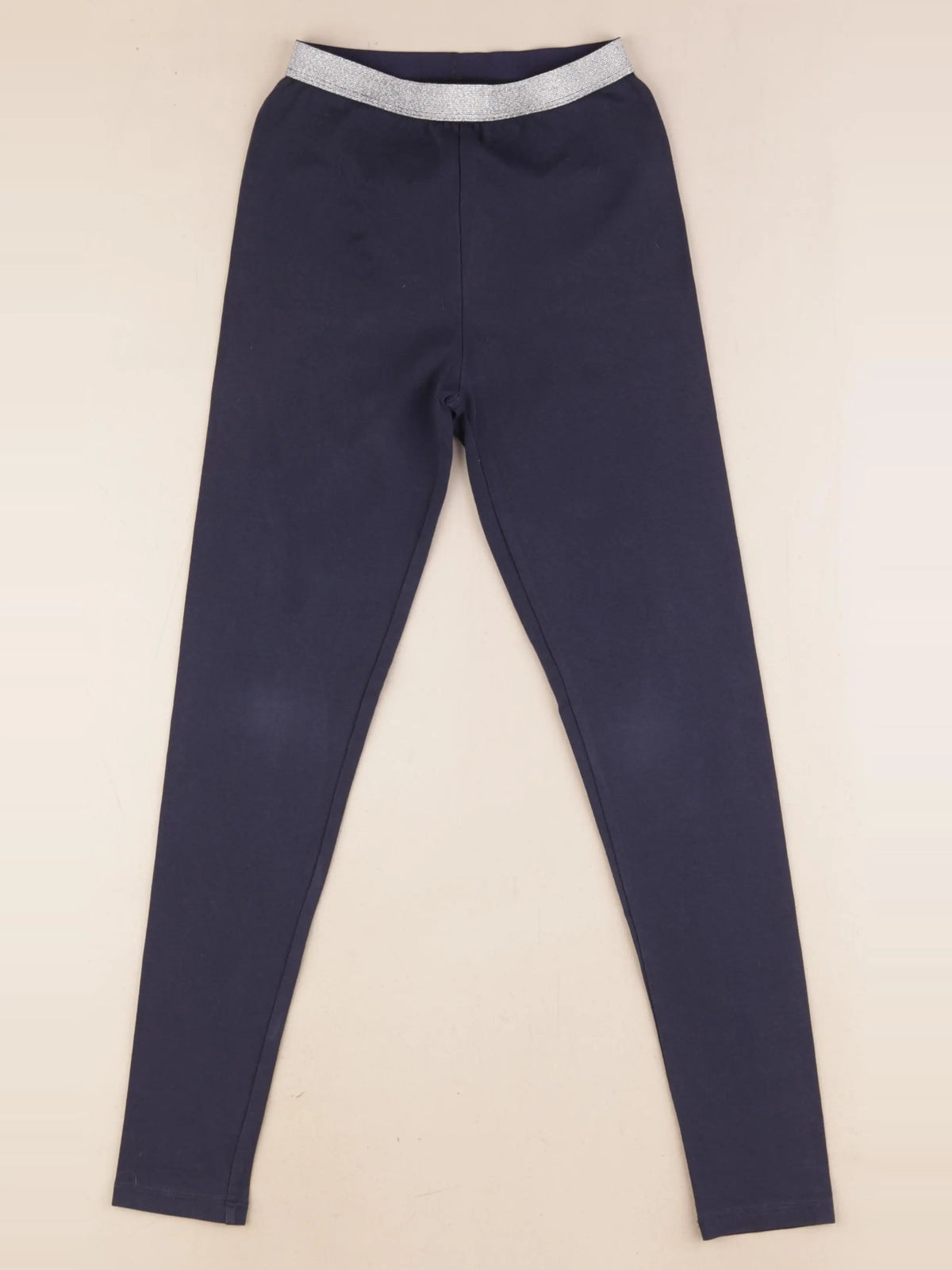 Vertbaudet - legging bleu, argent - 9 ans