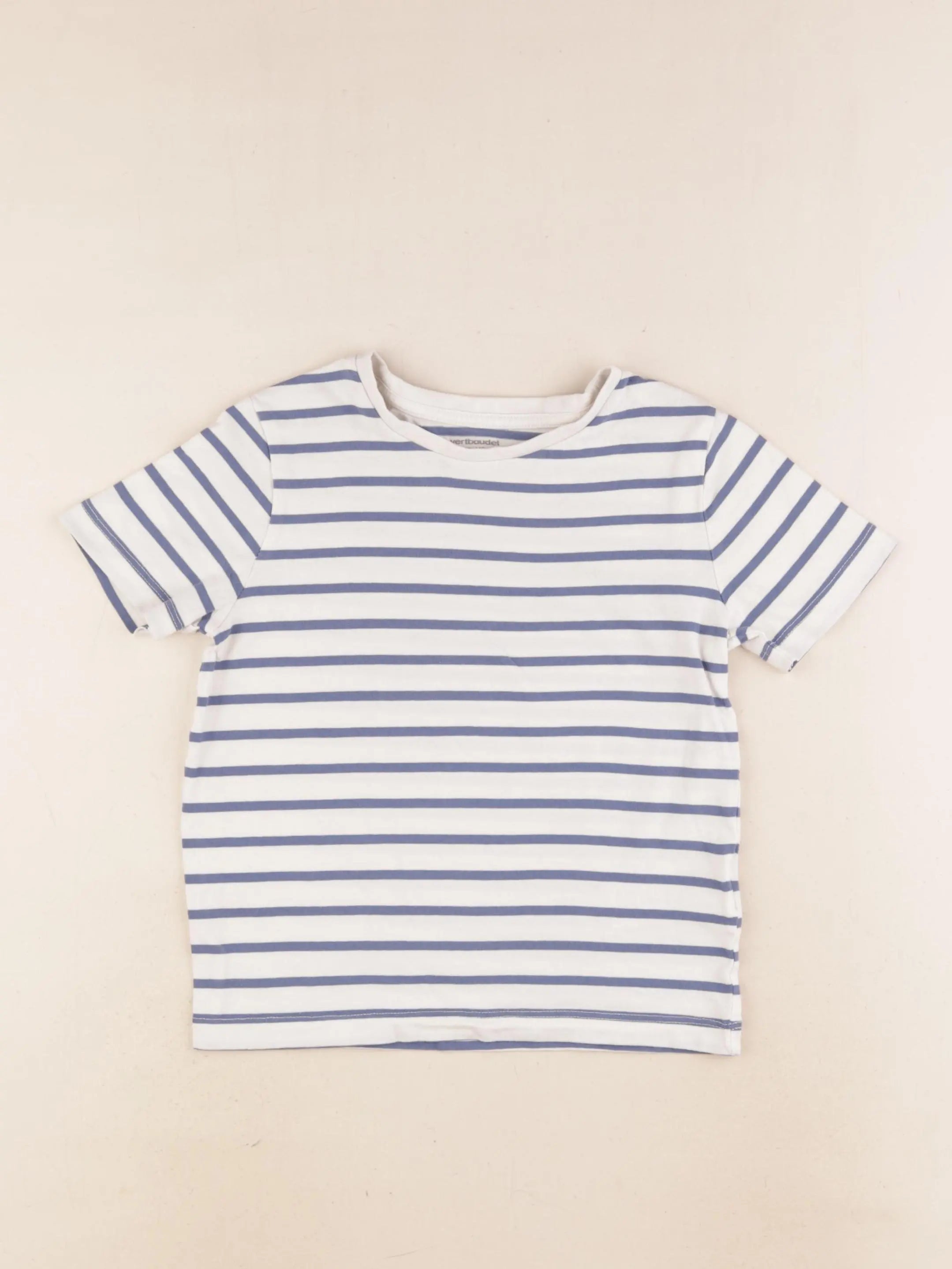 Vertbaudet - tee-shirt bleu - 6 ans