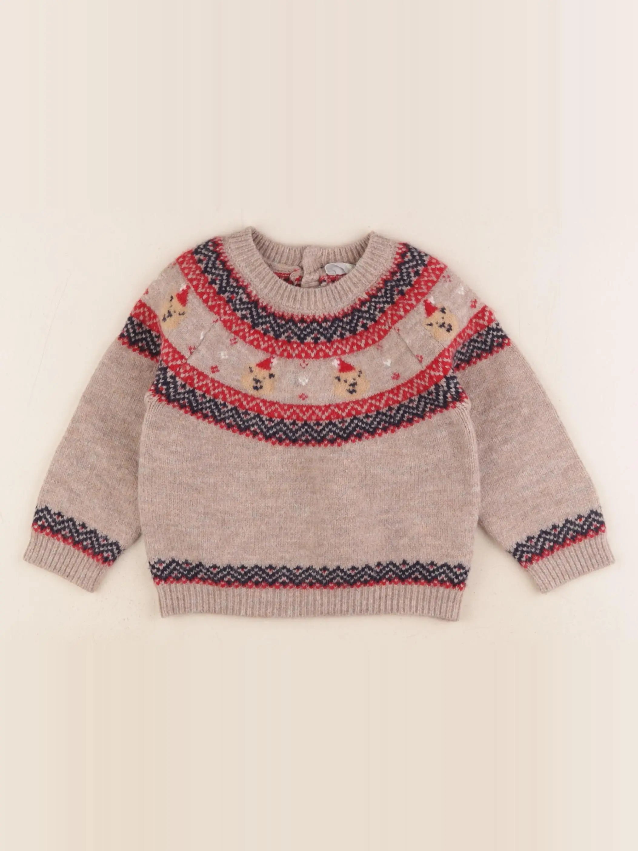 Boutchou - pull multicolore - 18 mois