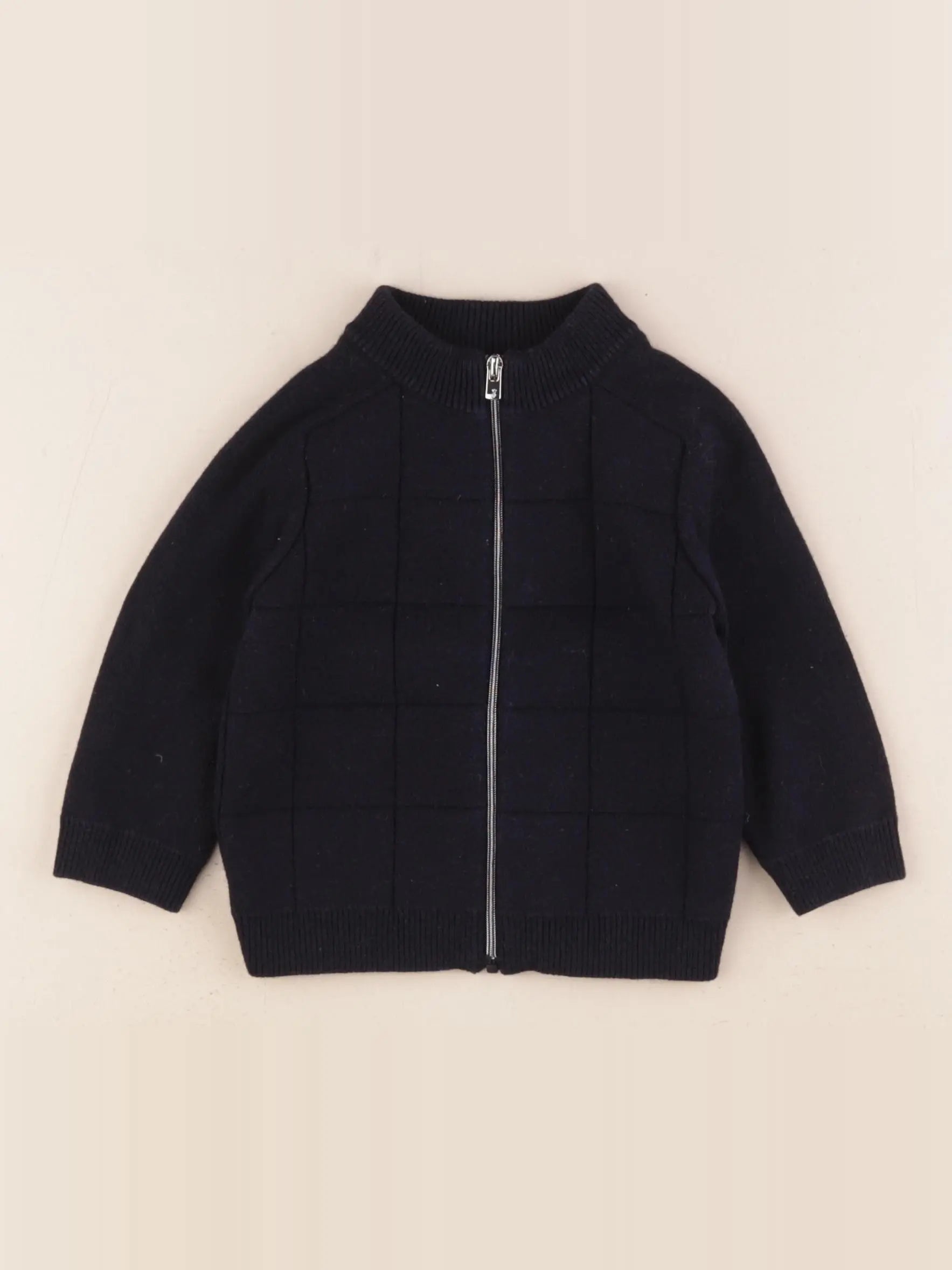 Jacadi - gilet bleu - 12 mois