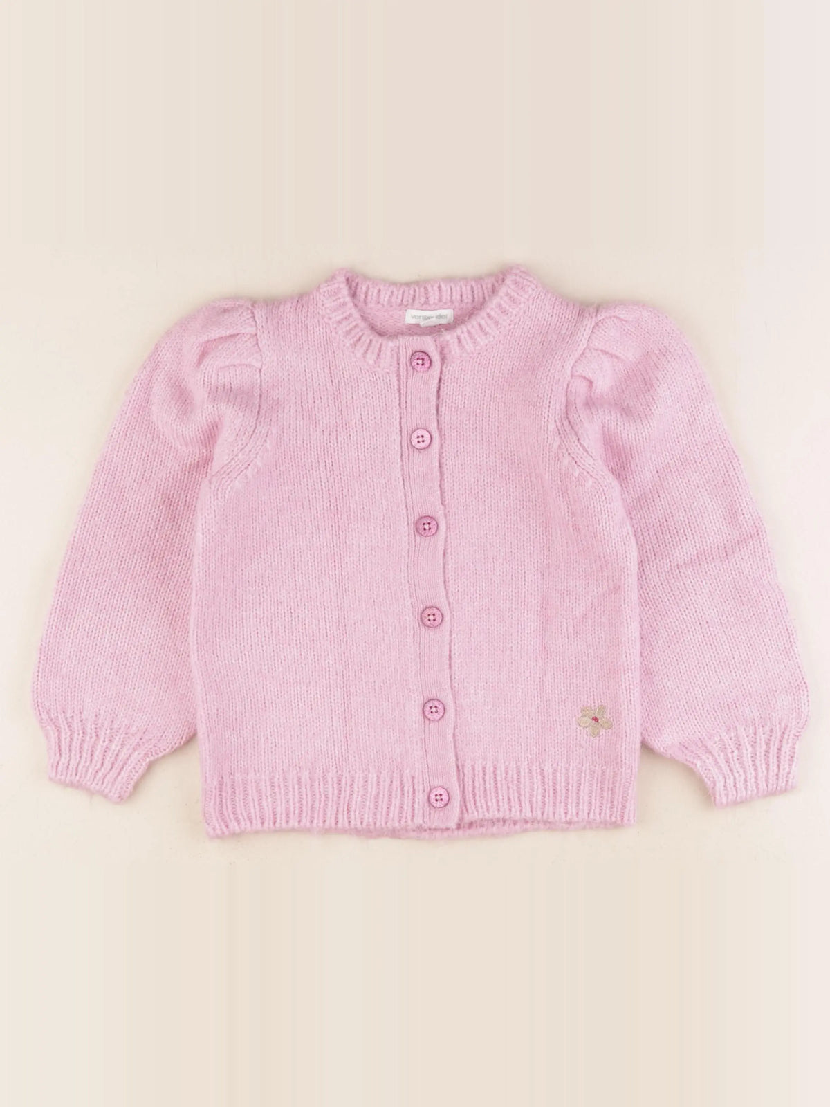 Vertbaudet - gilet rose - 5 ans