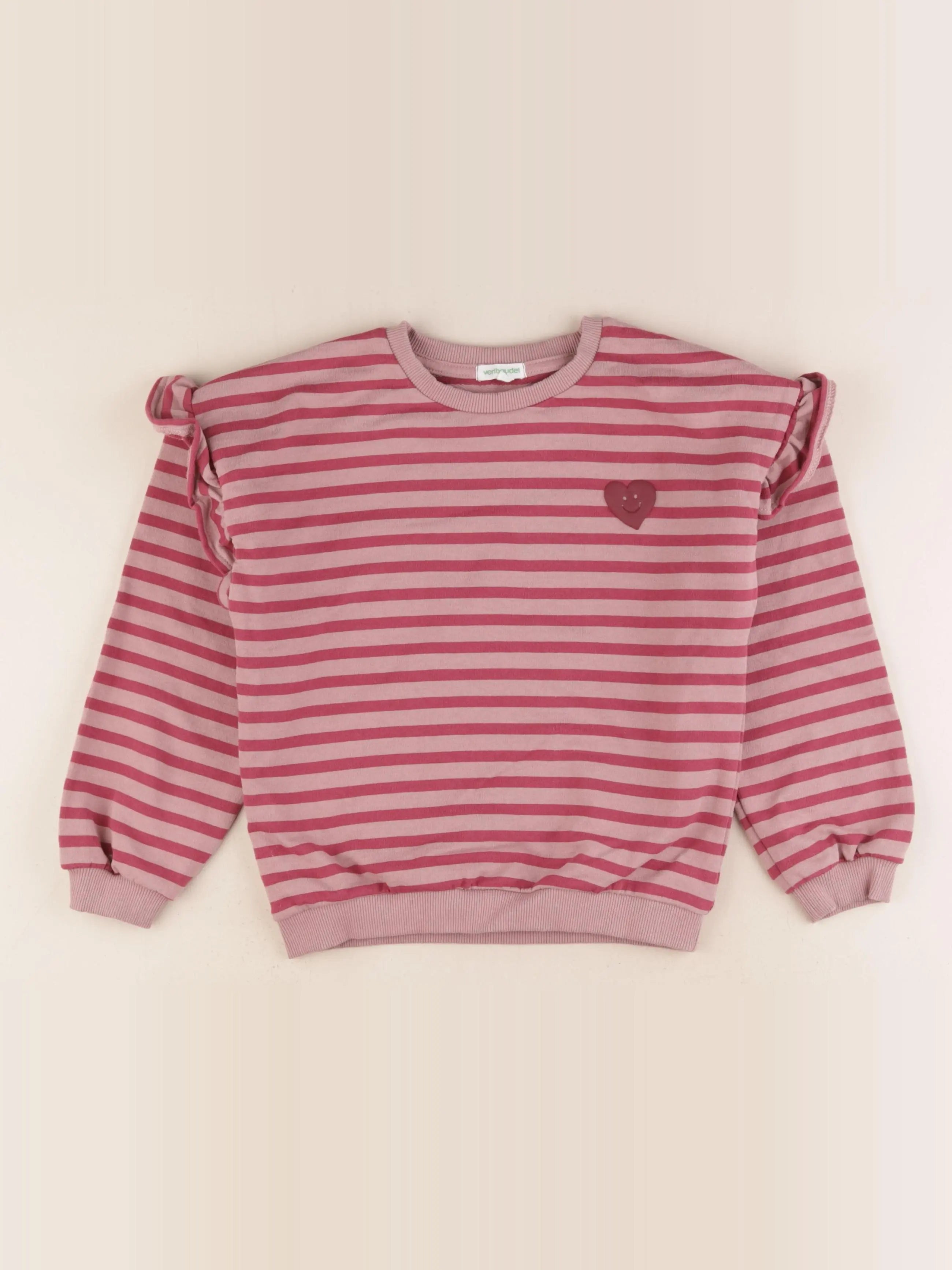 Vertbaudet - sweat rose - 8 ans