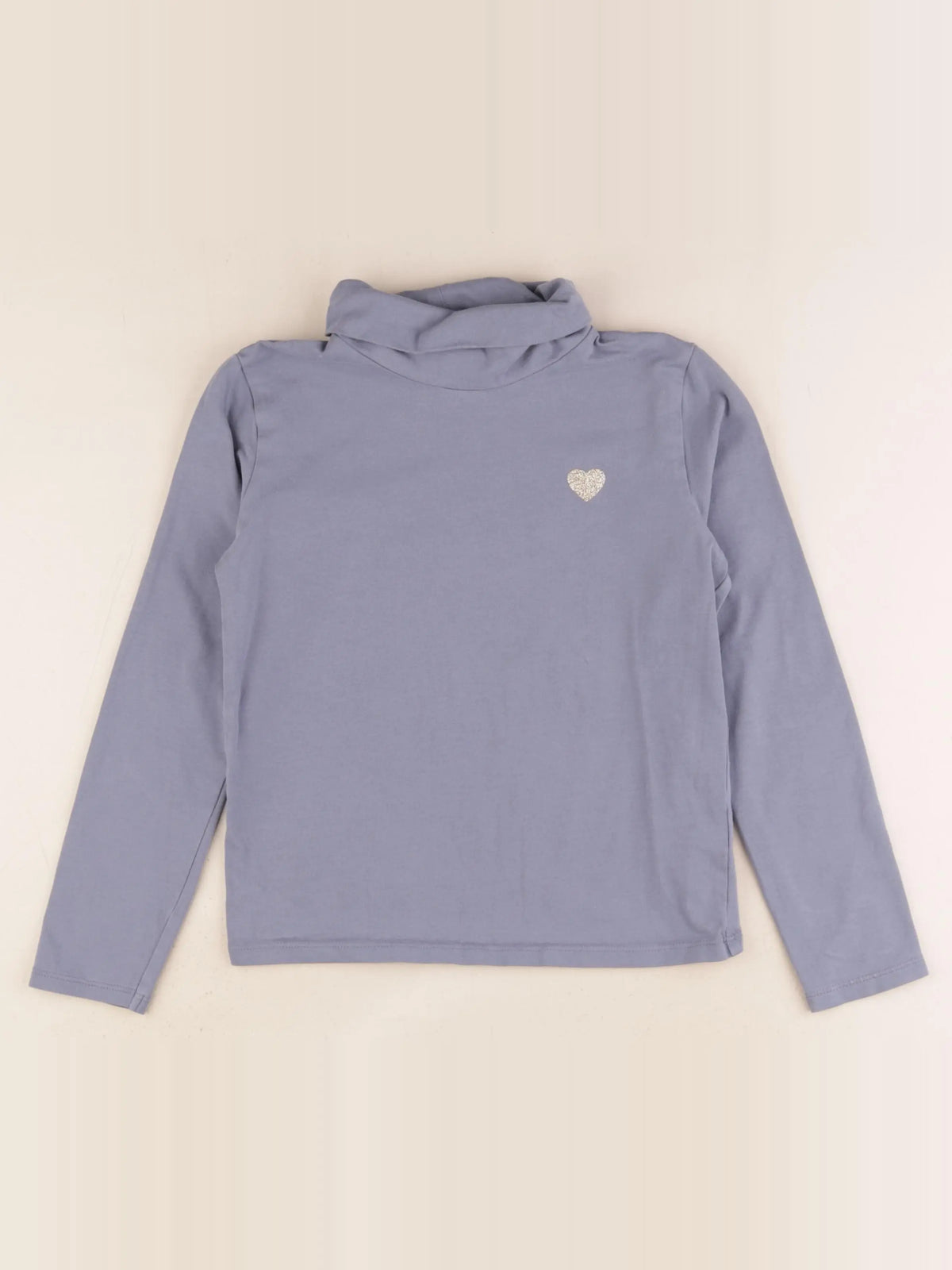 Vertbaudet - sous-pull bleu - 8 ans