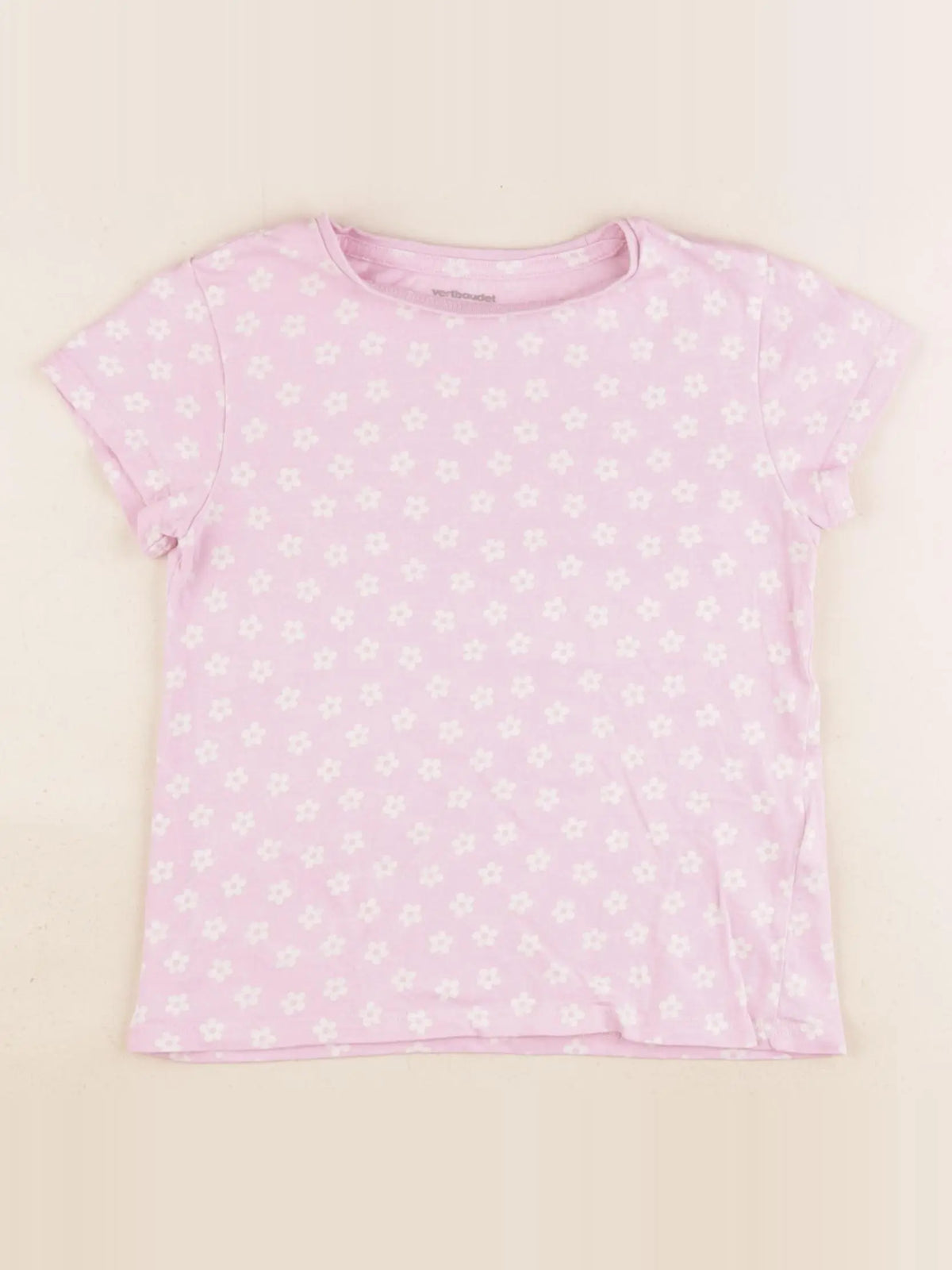 Vertbaudet - tee-shirt rose - 5 ans