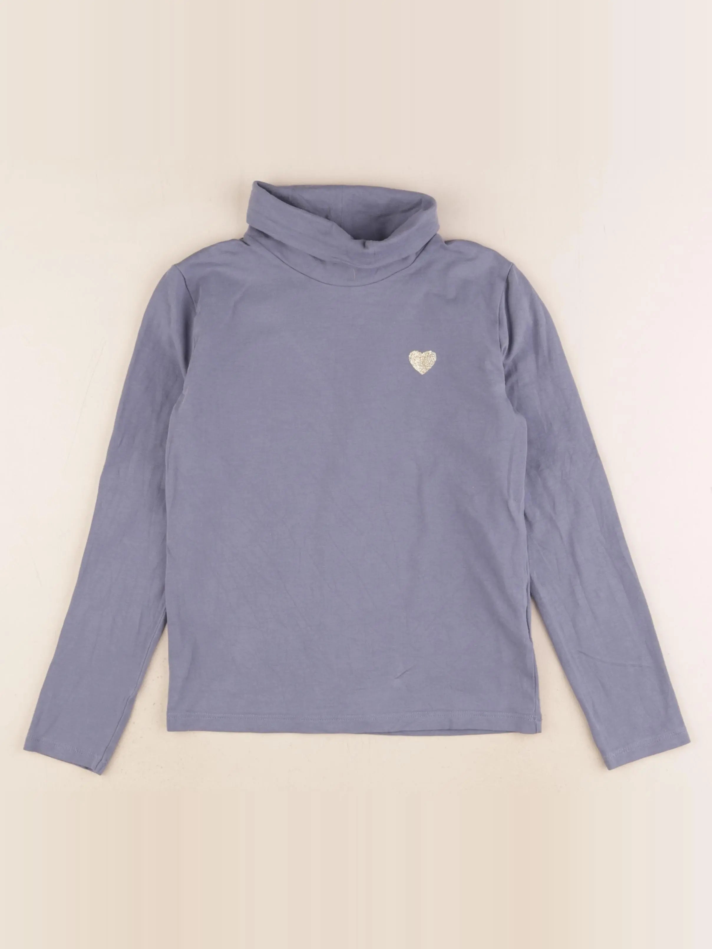 Vertbaudet - sous-pull bleu - 8 ans