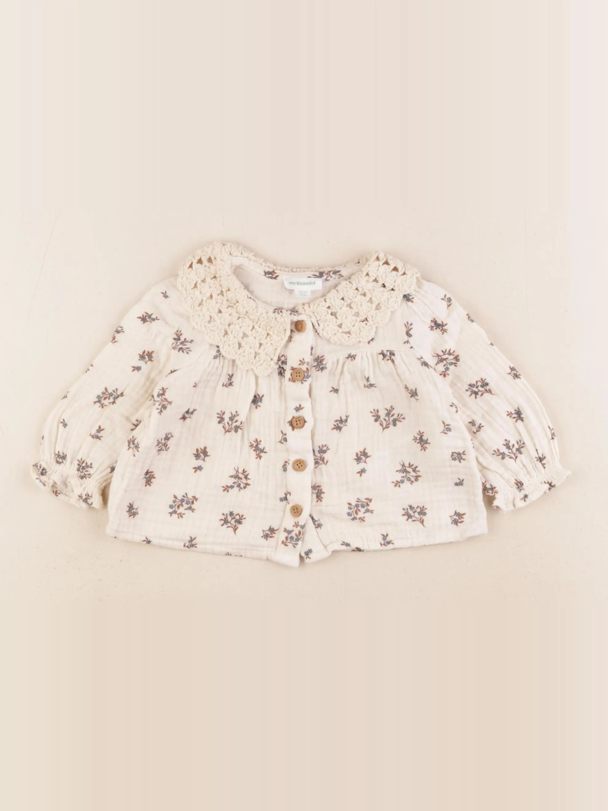 Vertbaudet - blouse multicolore - 3 mois