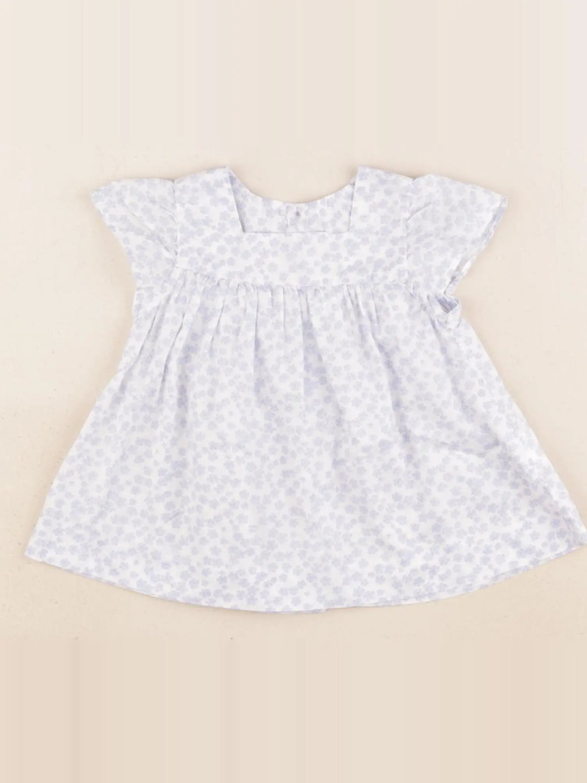 Jacadi - blouse liberty blanc, bleu - 6 mois