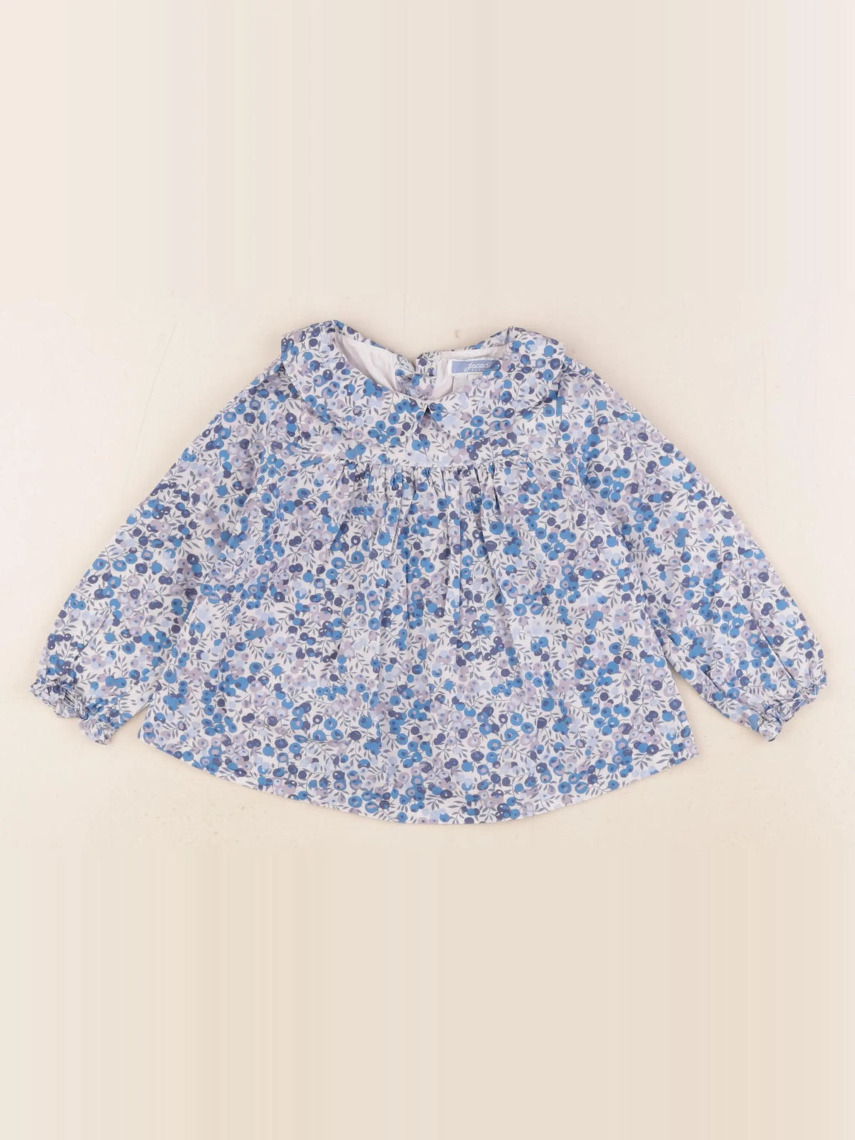Jacadi - blouse liberty bleu - 18 mois
