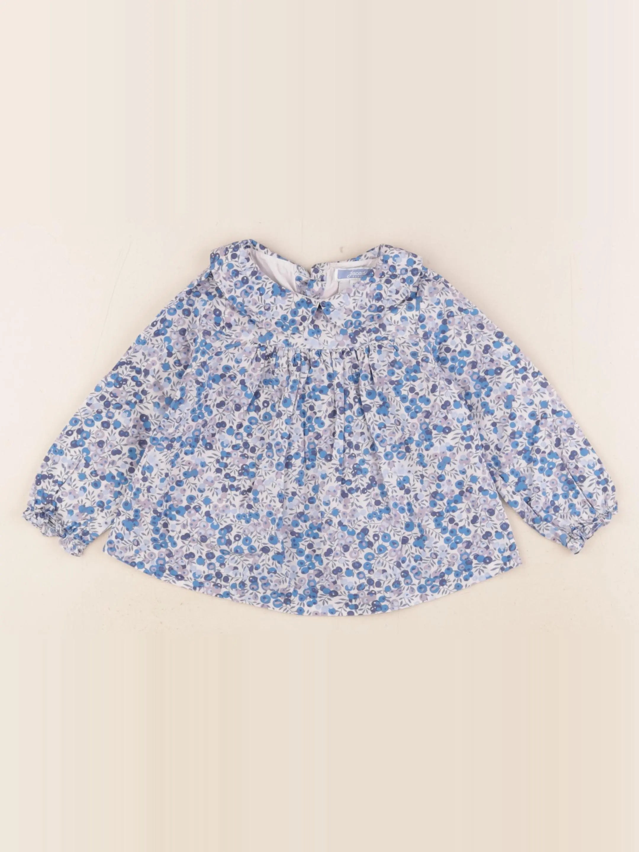 Jacadi - blouse liberty bleu - 18 mois