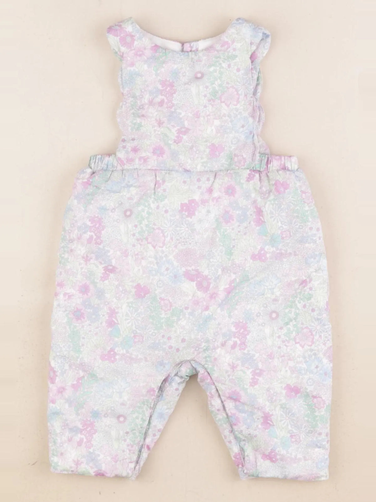 Jacadi - combinaison doublé, liberty multicolore - 3 mois
