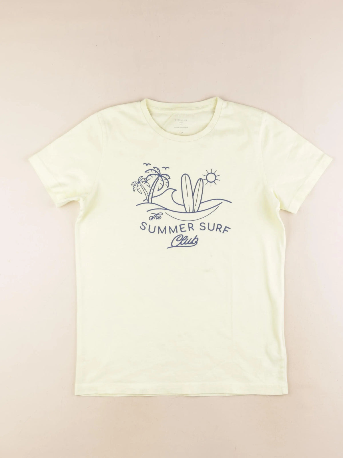 Cyrillus - tee-shirt jaune - 14 ans