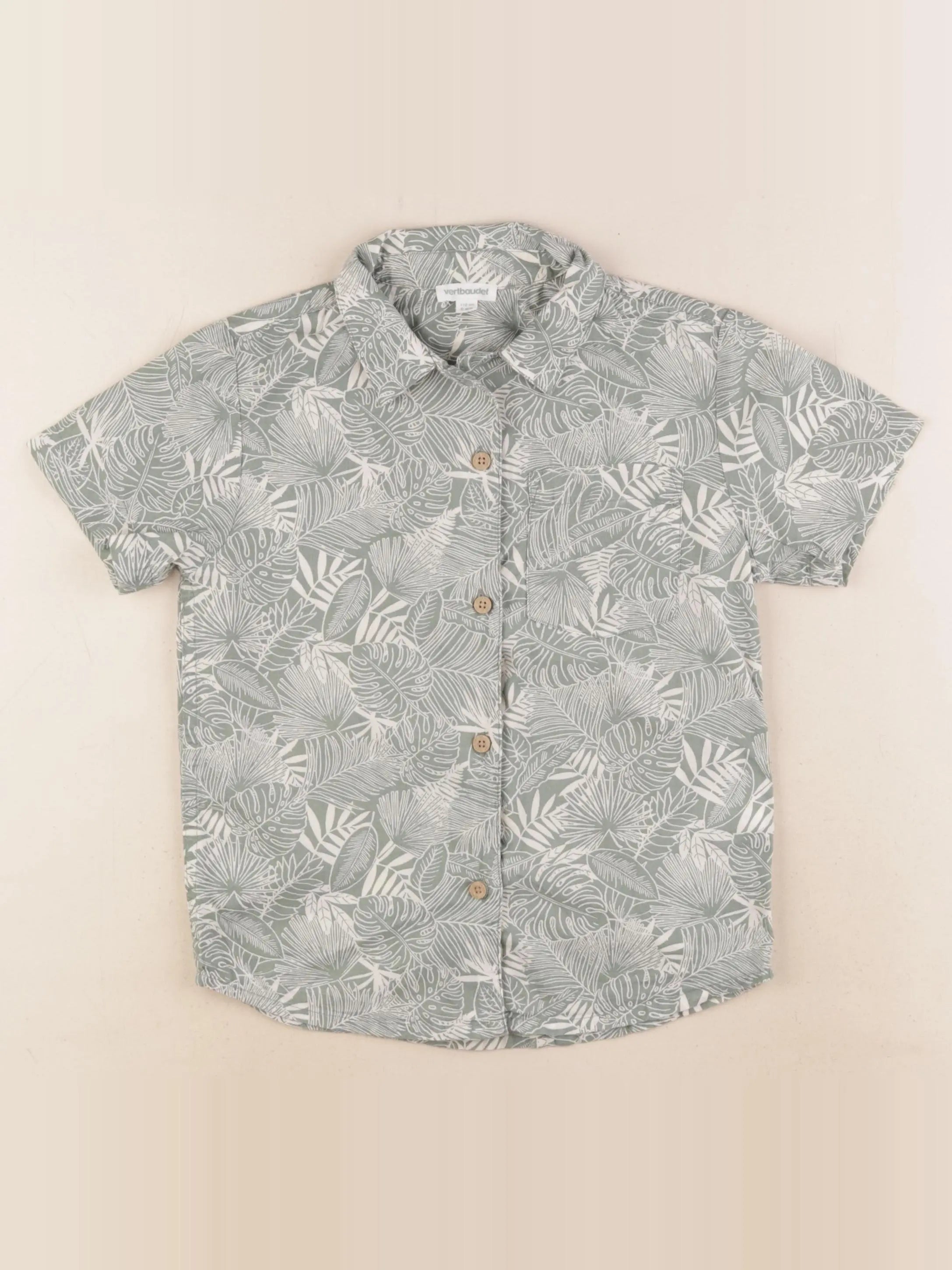 Vertbaudet - chemise vert - 5 ans