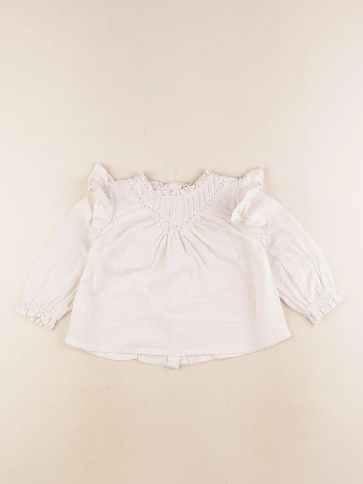 Vertbaudet - blouse beige - 18 mois