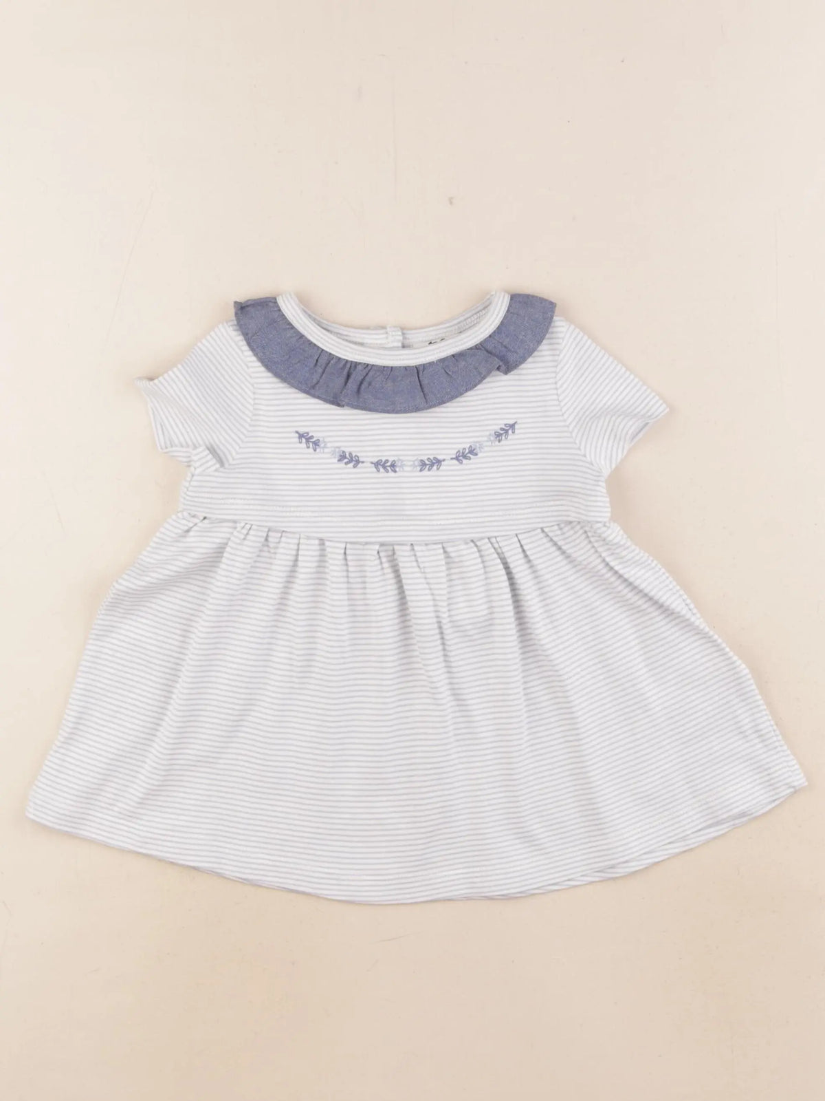 Cyrillus - robe bleu - 6 mois
