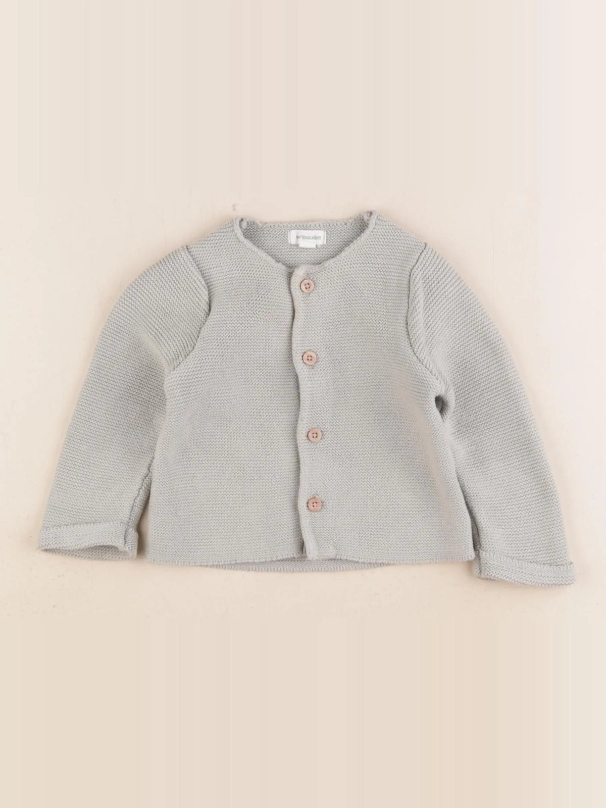 Vertbaudet - gilet vert - 9 mois