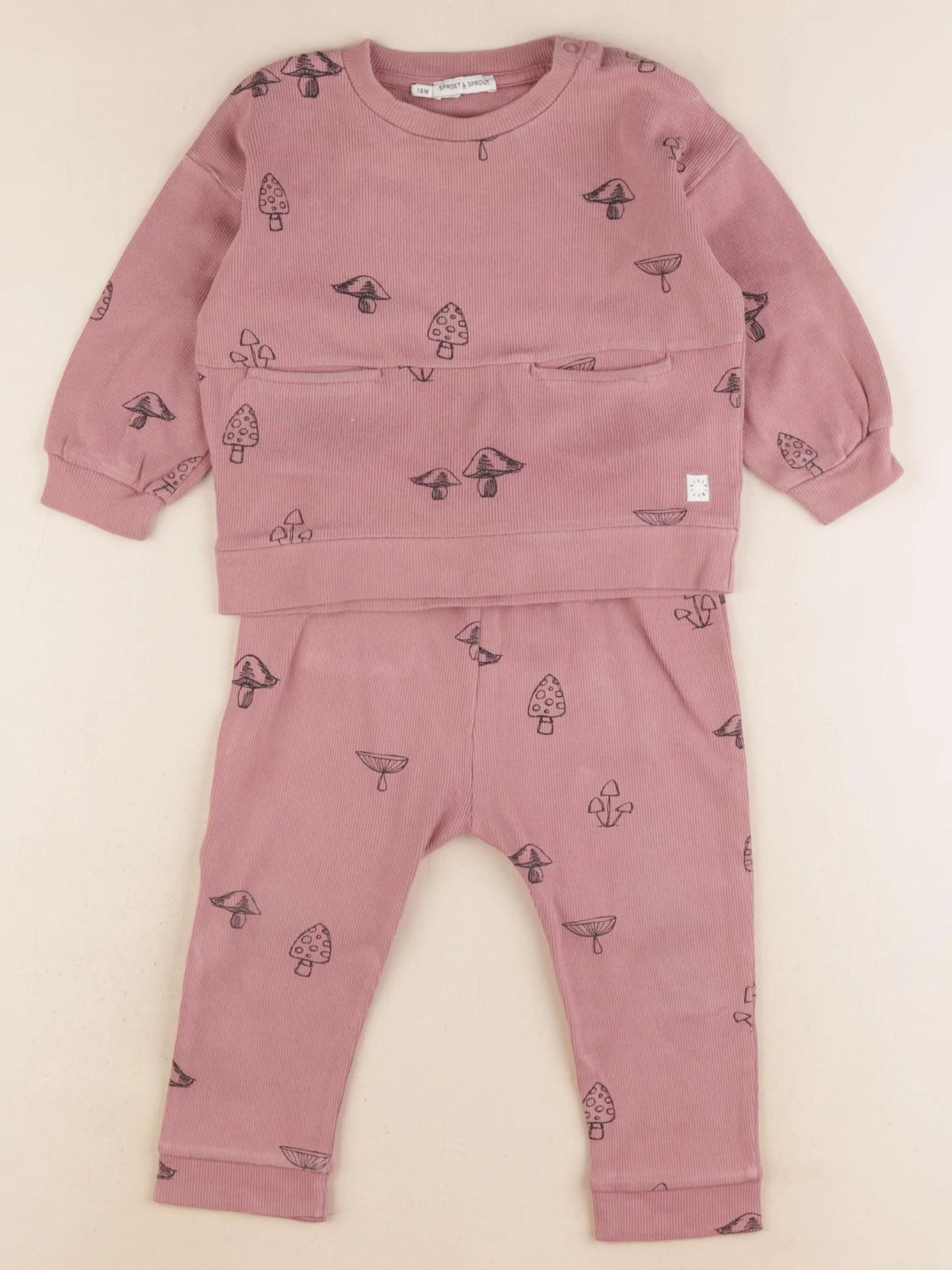 Sproet & Sprout - ensemble rose - 18 mois