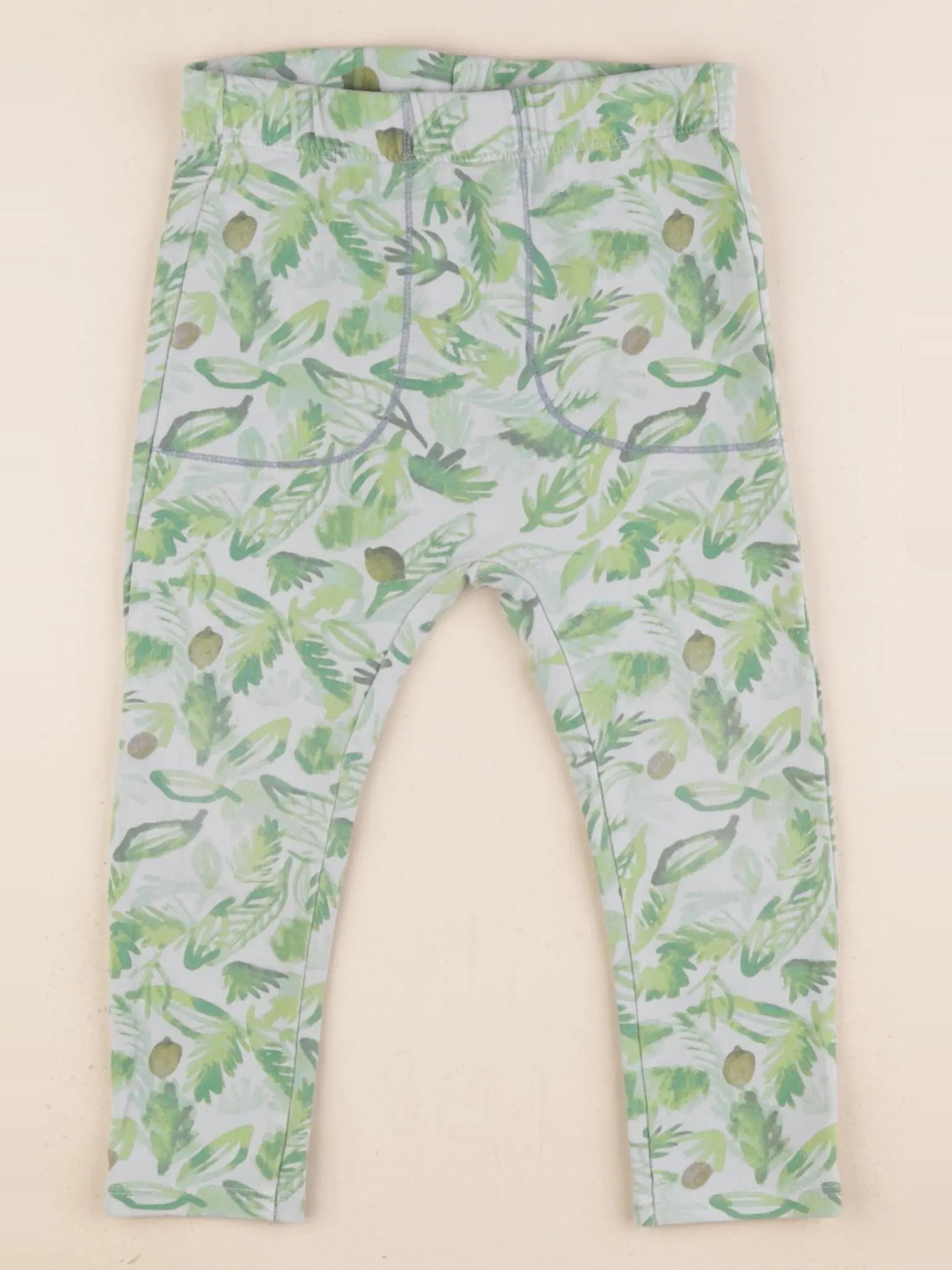 Zara - sarouel vert, bleu - 2/3 ans