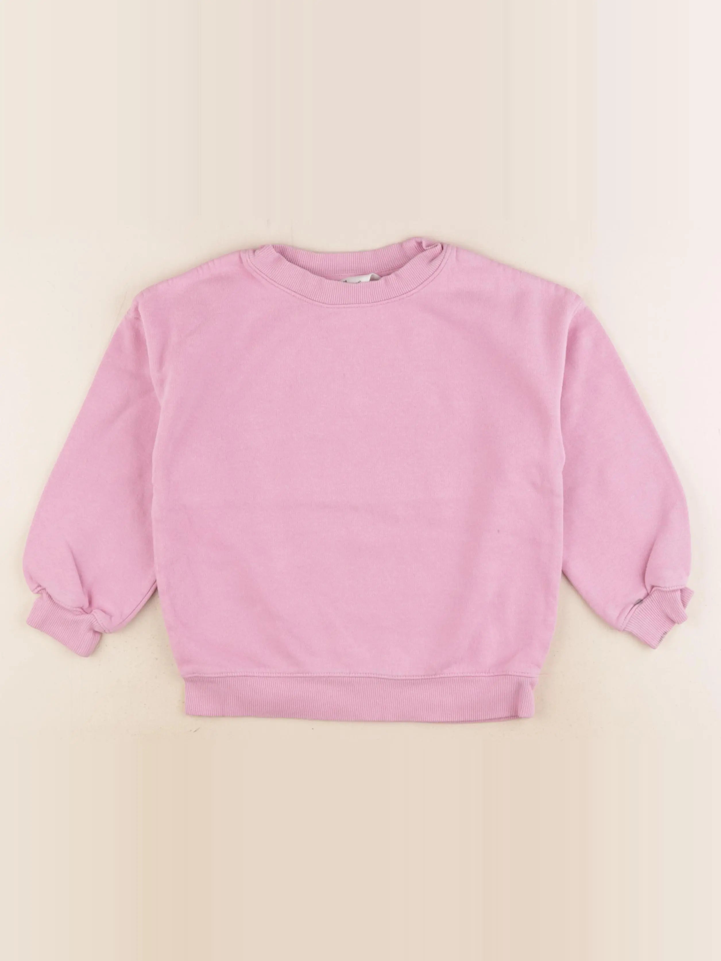 H&M - sweat rose - 4/6 ans