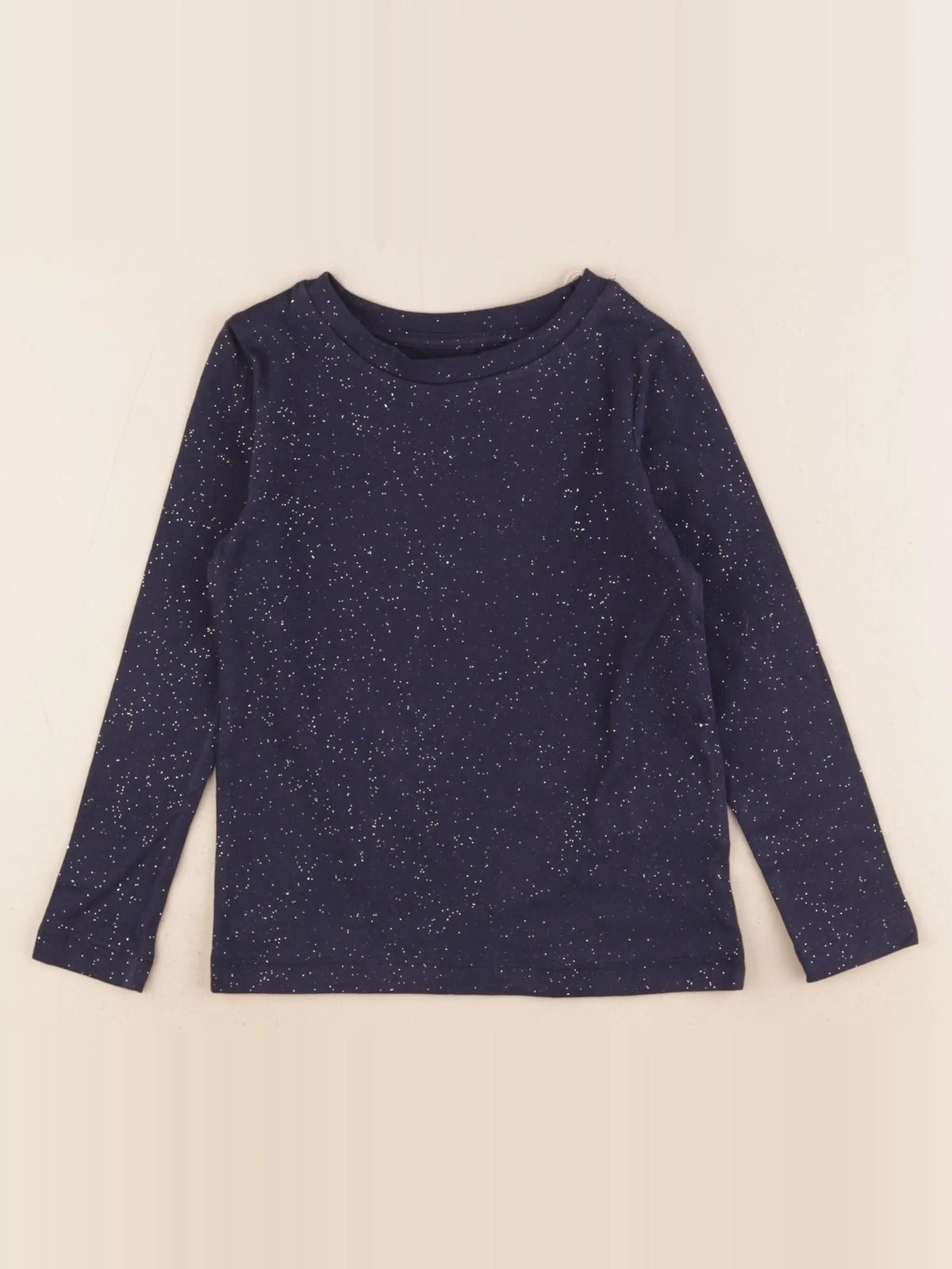 Monoprix - tee-shirt bleu, argent - 4 ans