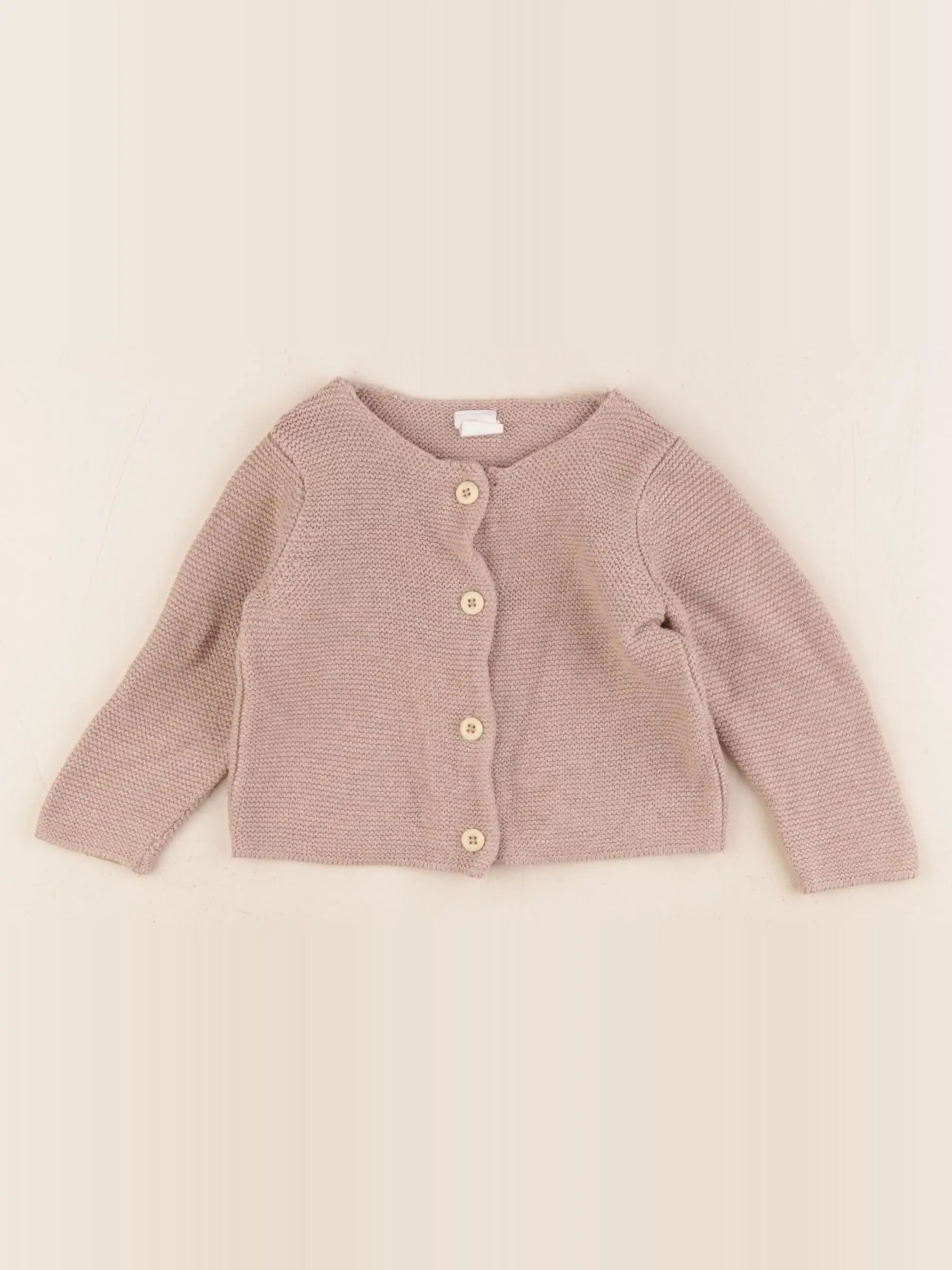 H&M - gilet marron - 4/6 mois