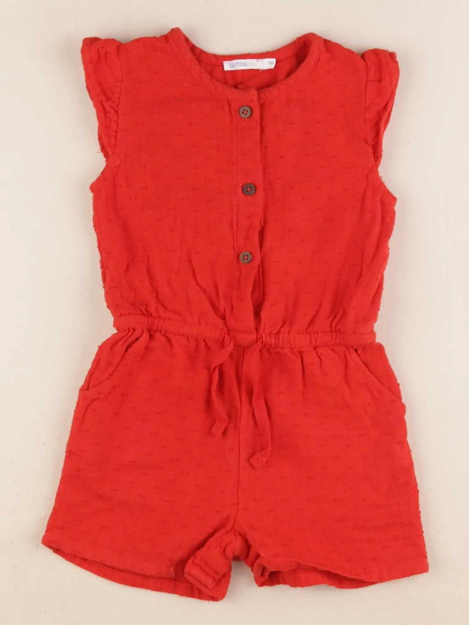 Boutchou - combinaison rouge - 18 mois